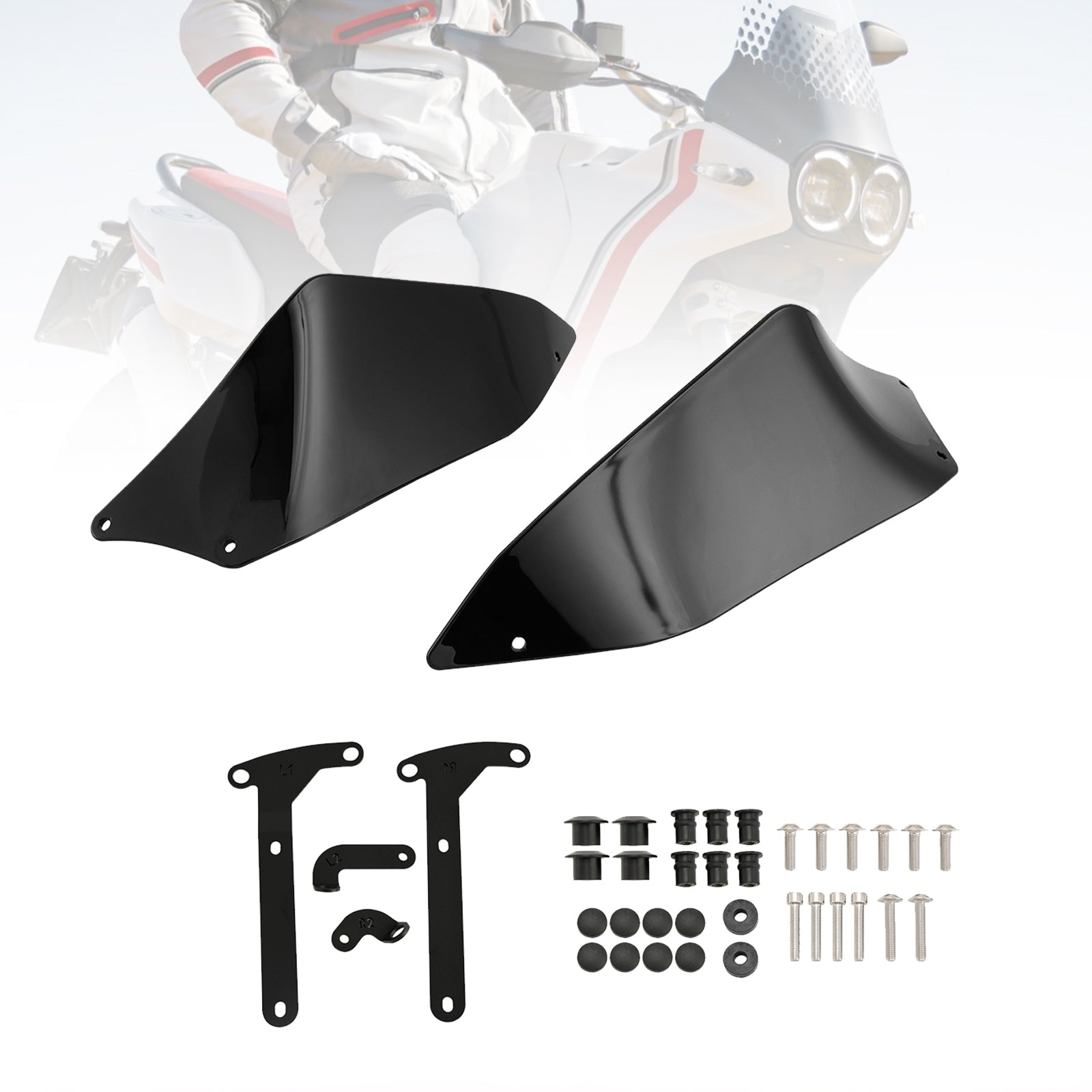 Boczny deflektor dla motocykla Ducati Pustynia x 2022-2023