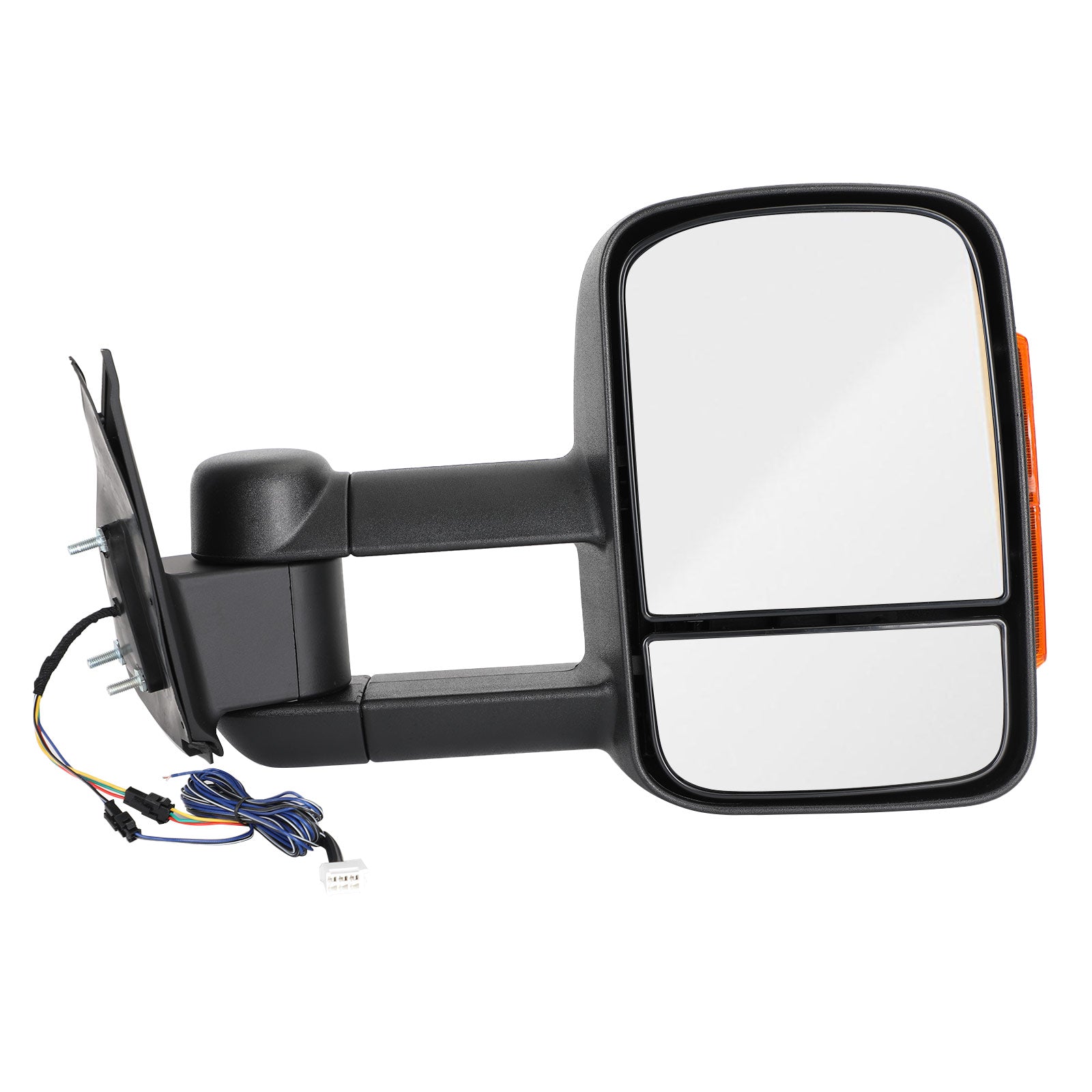 Pair of Electric Extendable Towing Mirrors Pour Toyota Hilux 2005-2011 Black
