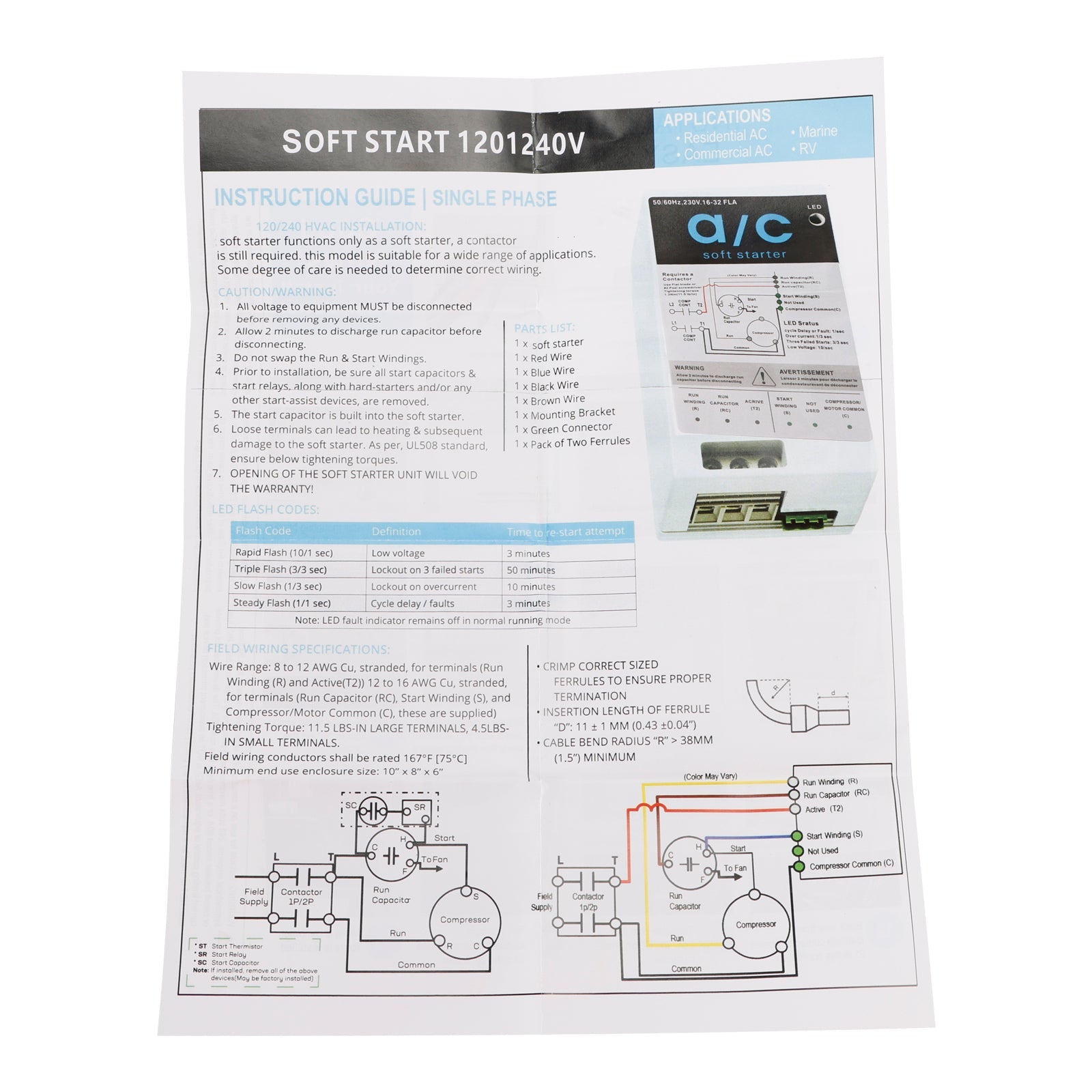 Progresivni zagonski modul 08-16 A za CA enote od 1,75 do 3,5 ton, vzvratna zaščita motorja