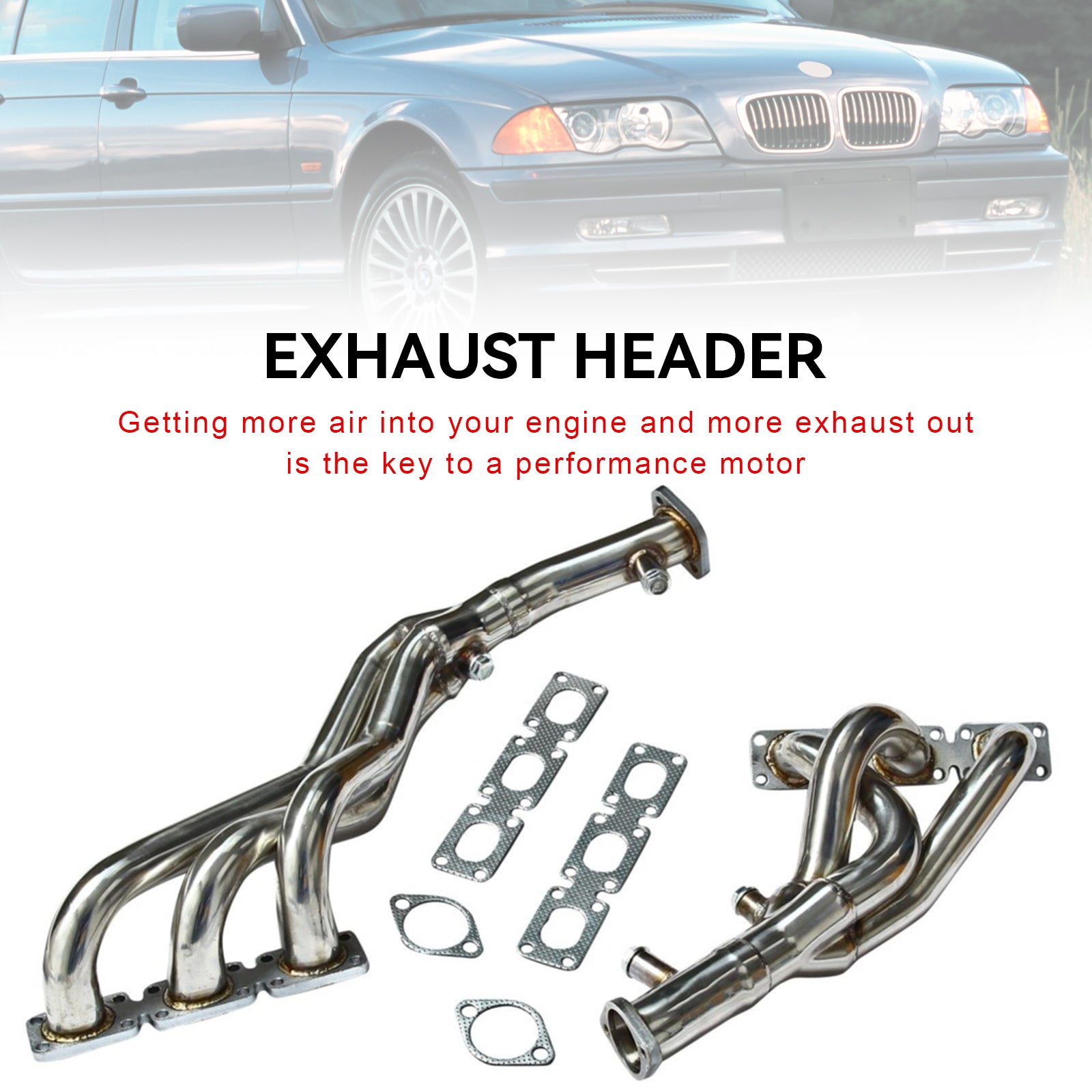 Stainless Exhaust Header Manifold pour BMW E46 323i 328i Z3-528I M54 E93 E94