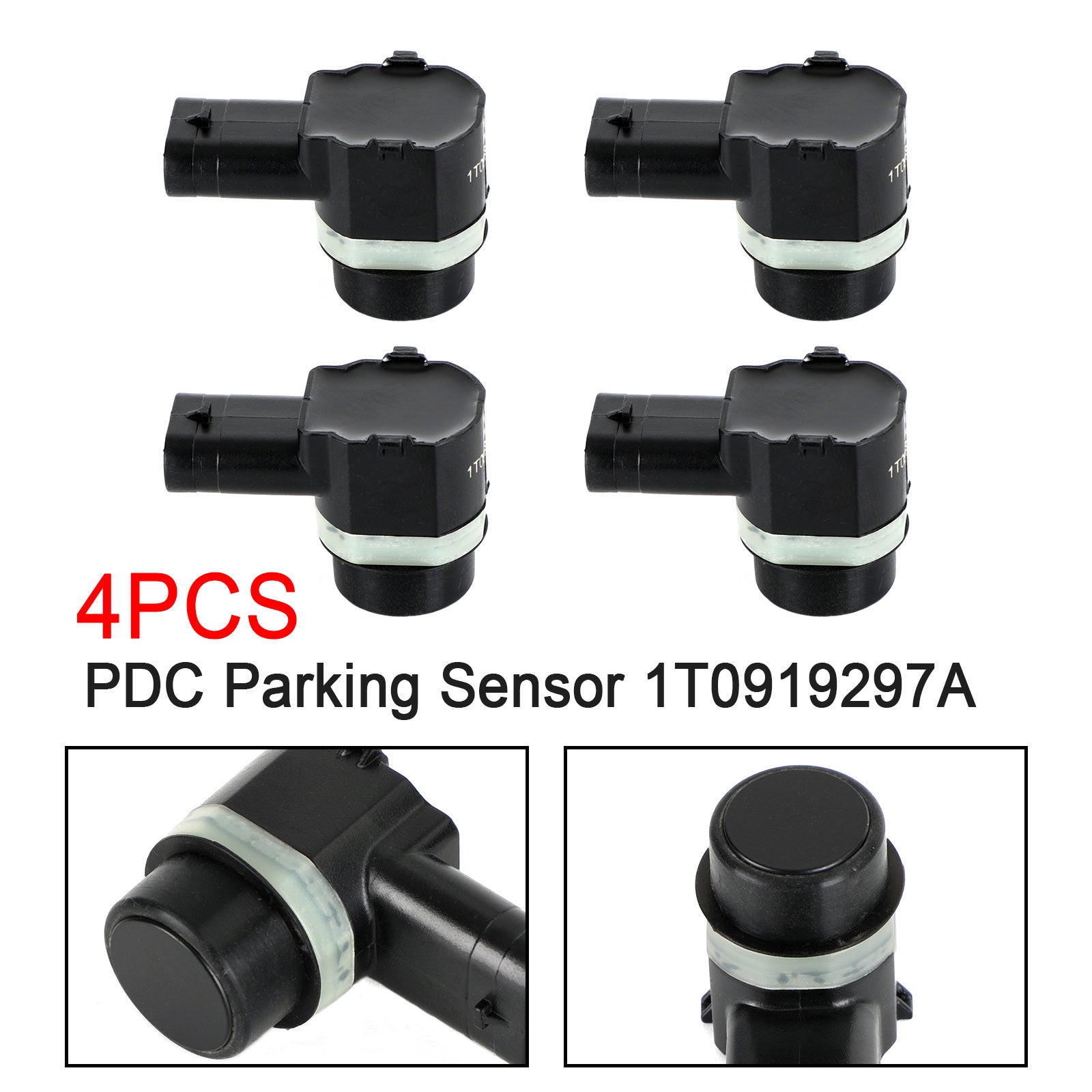 4x PDC 1T0919297A Parkeersensor voor VW Golf Passat Sharan Tiguan Touran Géranique