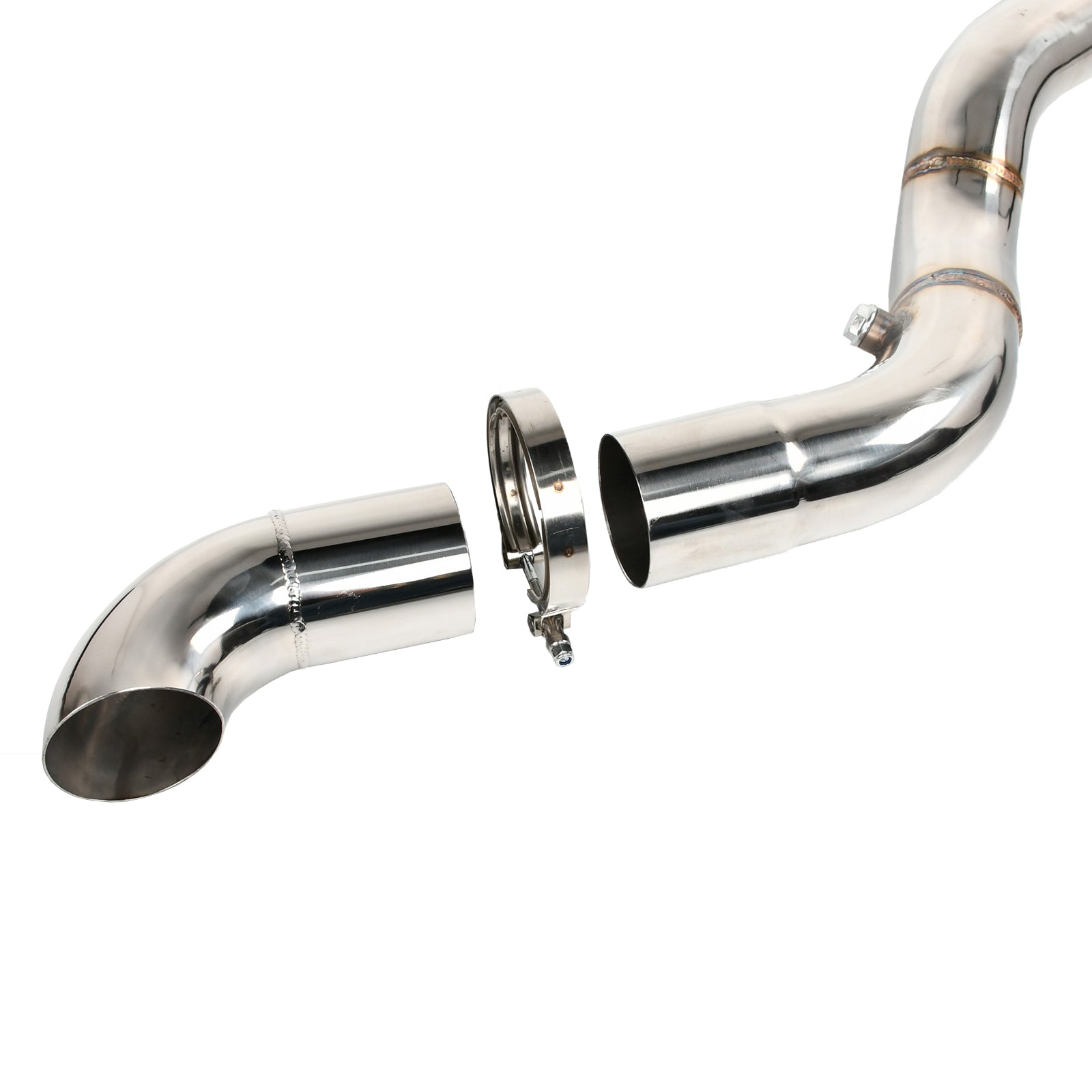 Tuyau d'échappement pour kit turbo Chevy T4 99-13 4.8 5.3 6.0 6.2 vortec LS 3" v-band