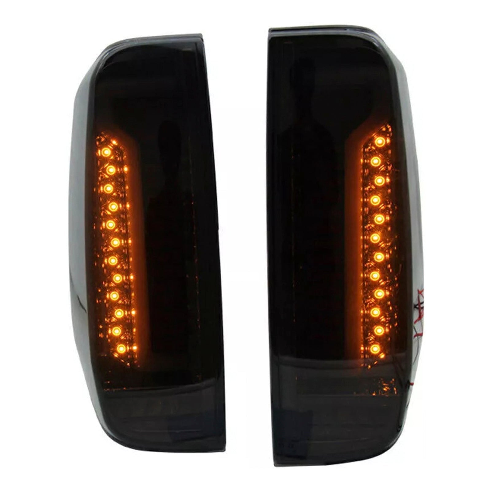 Par de luces traseras LED ahumadas para Nissan Navara D40 Frontier 2005-2012