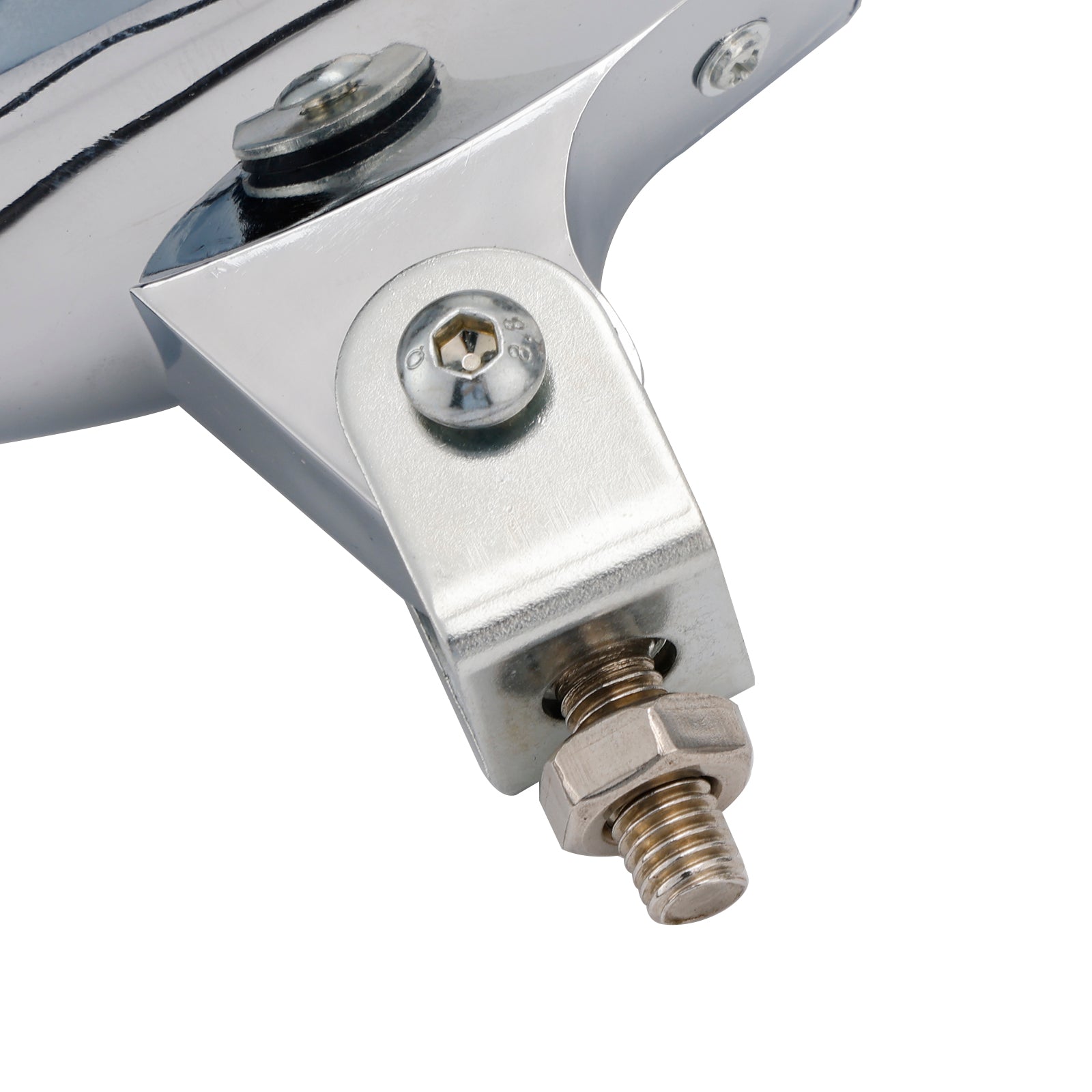 Gepersonaliseerd verchroomd chroom mistlicht, compatibel met racer-, bobber- en chopper -modellen, N ° D21