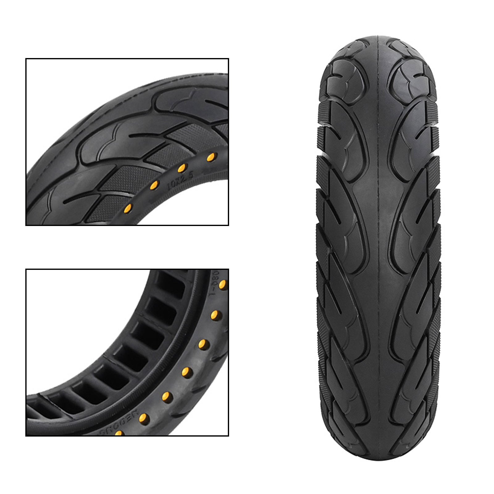 Trdna gumijasta pnevmatika 10x2.5 60/70-6,5 za satje pnevmatike Ninebot Max G30