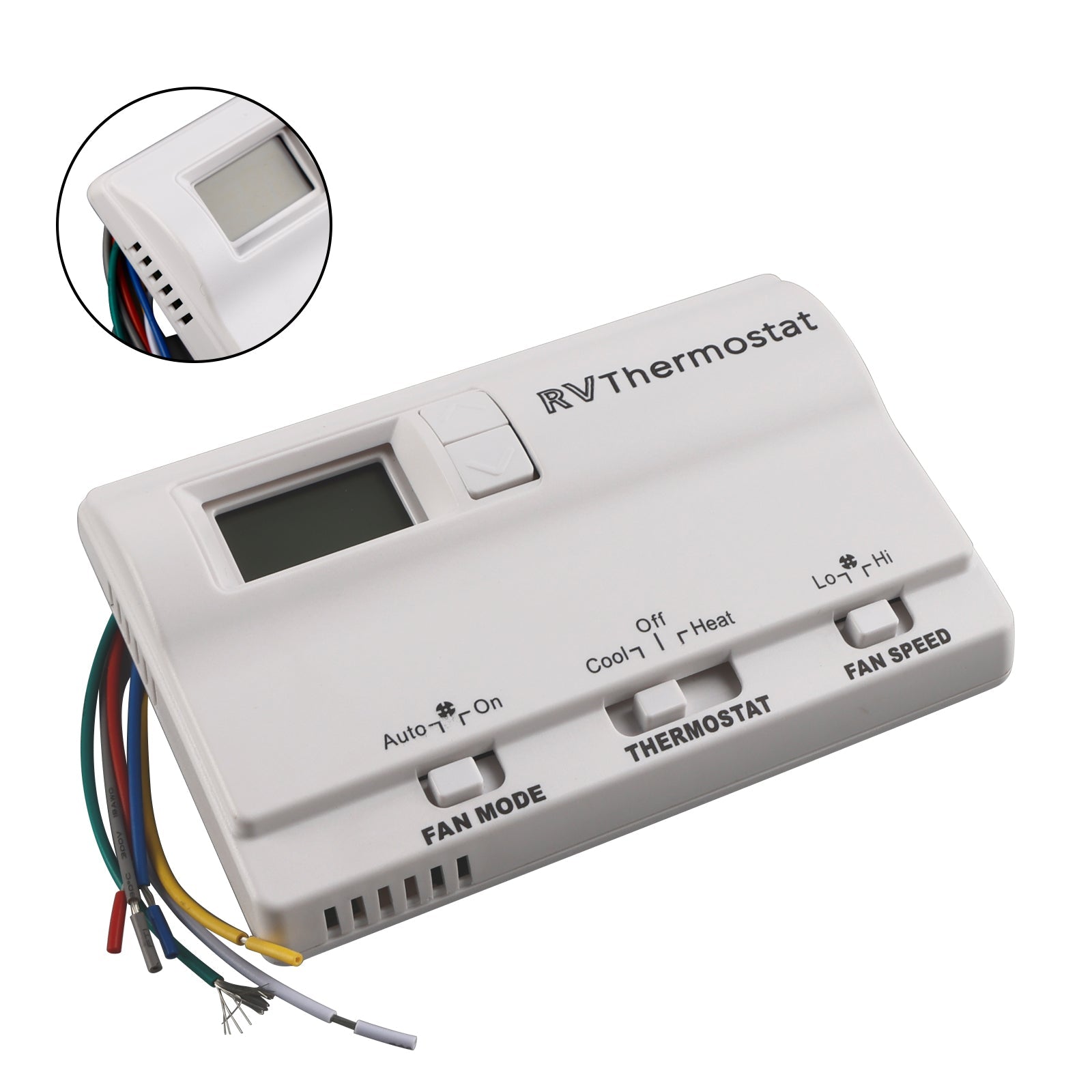Termostato de reemplazo digital para calefacción/enfriamiento compatible con Coleman 83303362 White