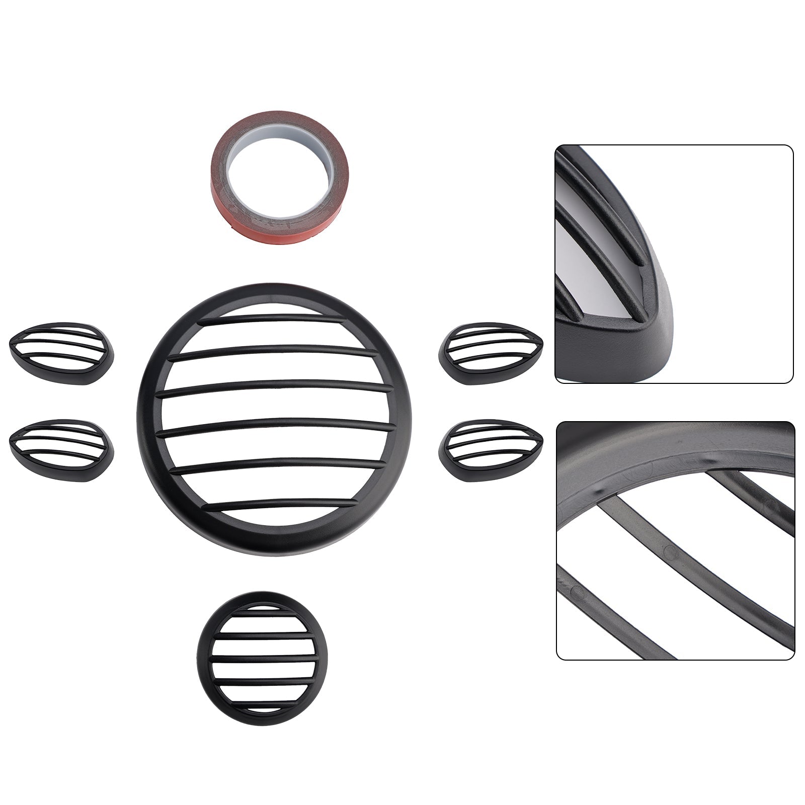 Kit de protección de faros negros para Yamaha PG-1 2023-2024