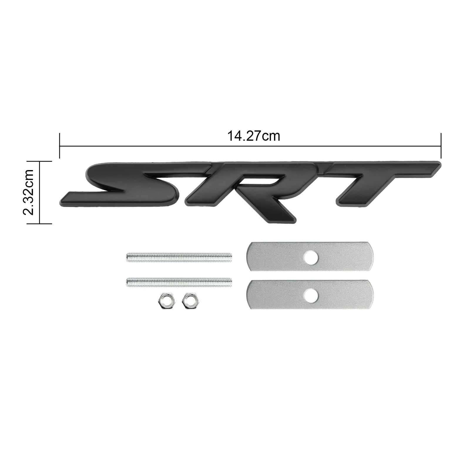 SRT Black Front Grille Emblem om uitdager SRT op te laden
