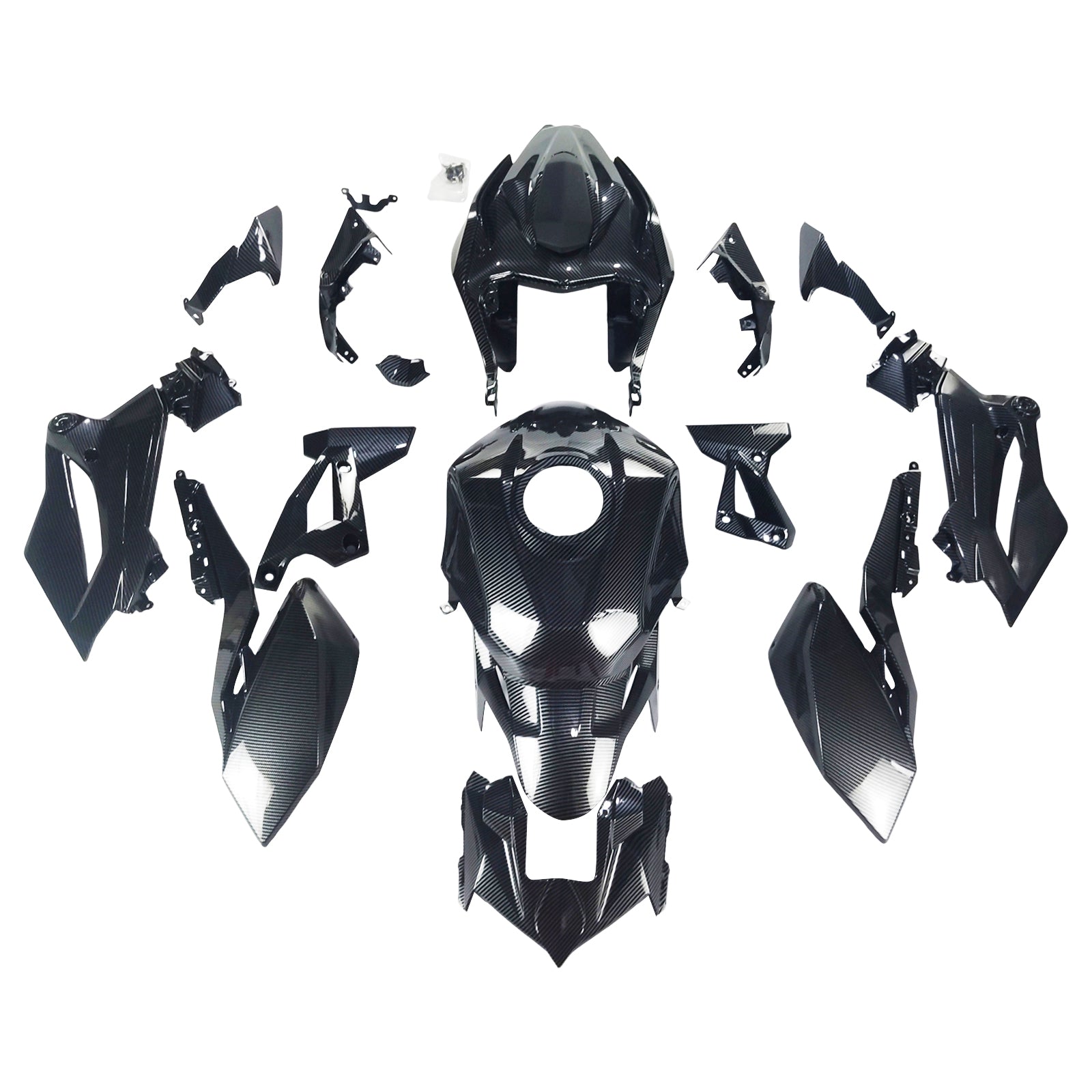 Kit de carénage en plastique ABS injecté compatible avec Kawasaki Z400 2018-2024