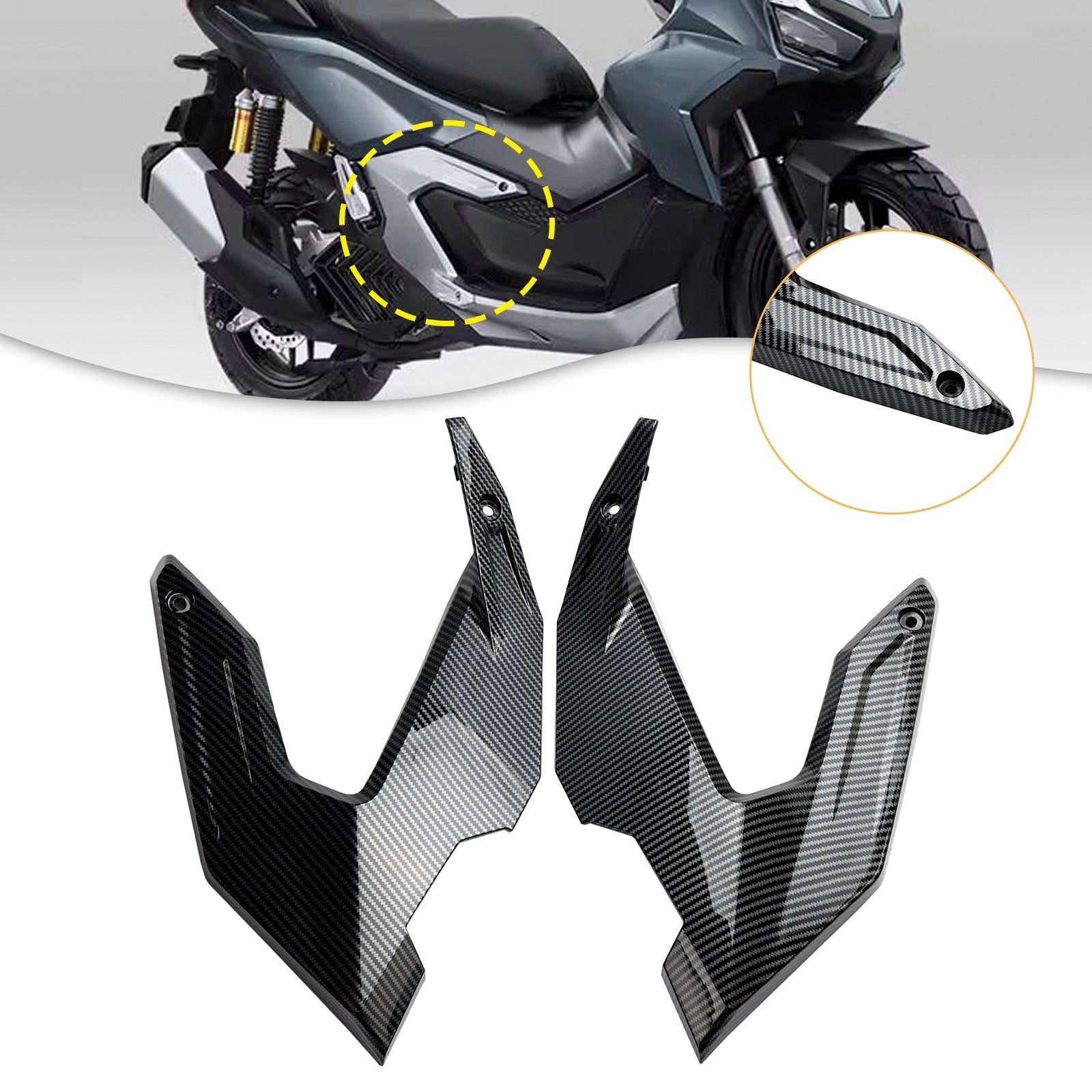 Honda Adv 160 2023-2024: n sivuttaiskehyksen suojaa koskeva suojaus