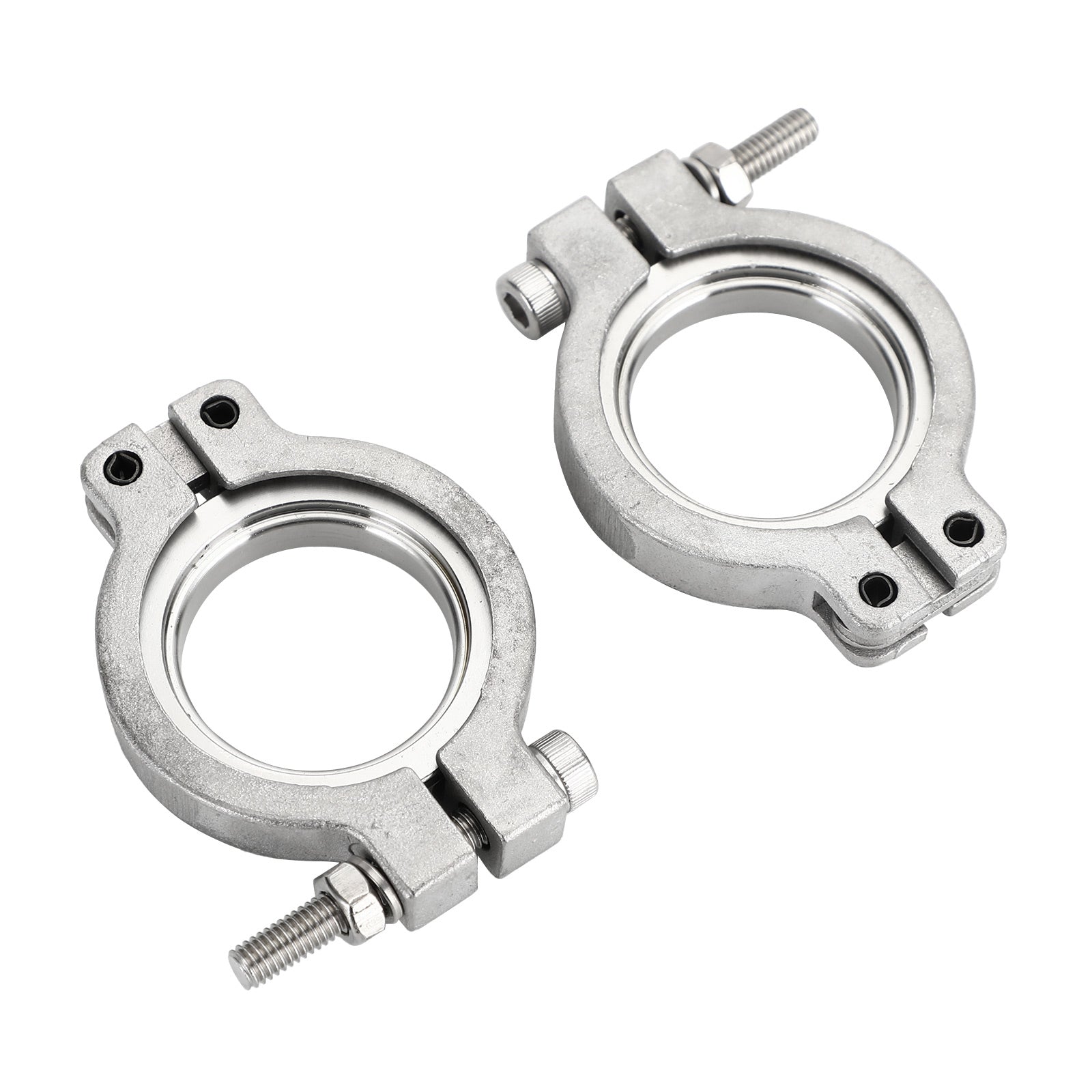 Kit de 4 colliers de serrage V-Band TiAL MV-S 38 mm pour soupape de décharge, avec vis, écrous et joints.