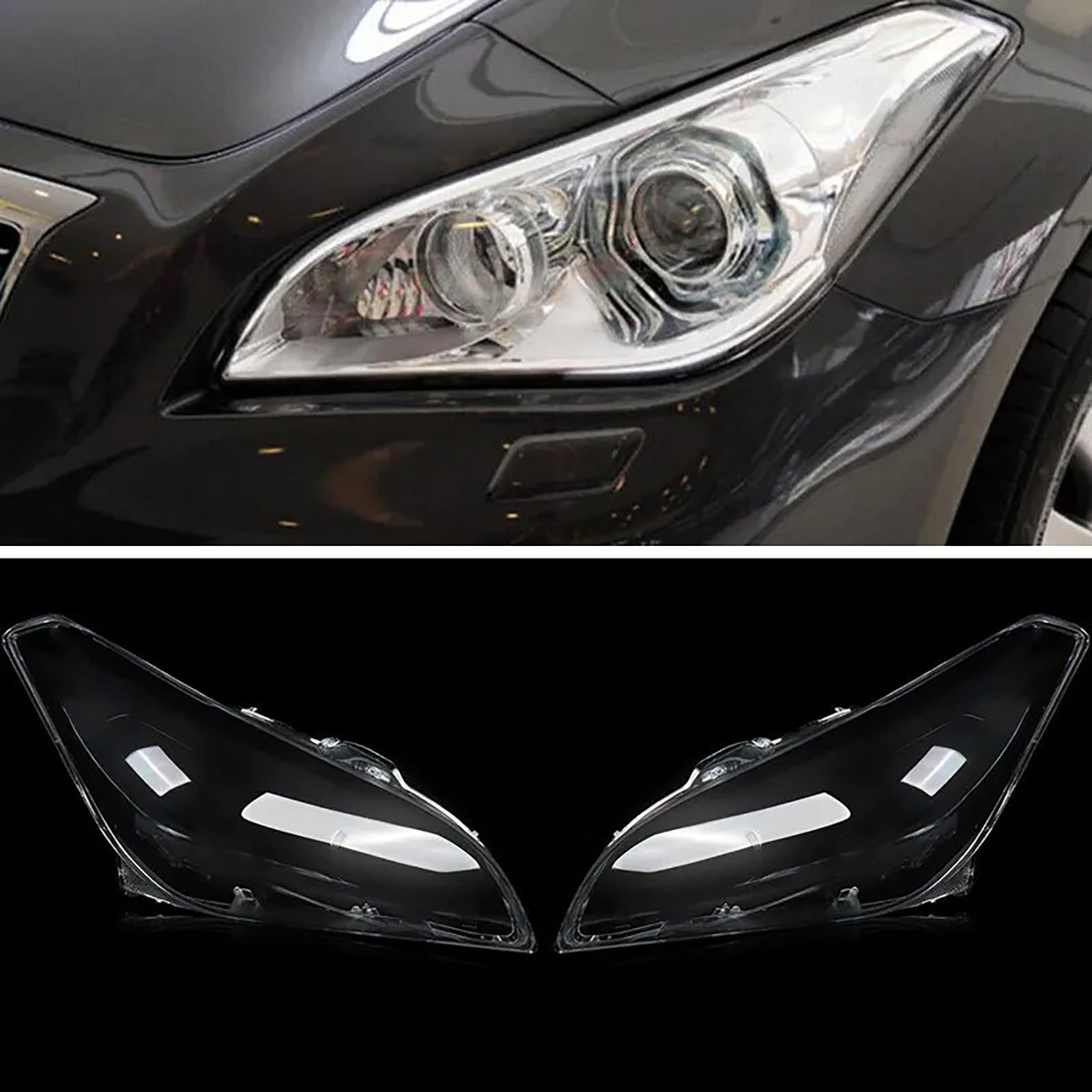 Heldere koplamp beschermhoes voor Infiniti M25 M35 M37 M56 2011-2012