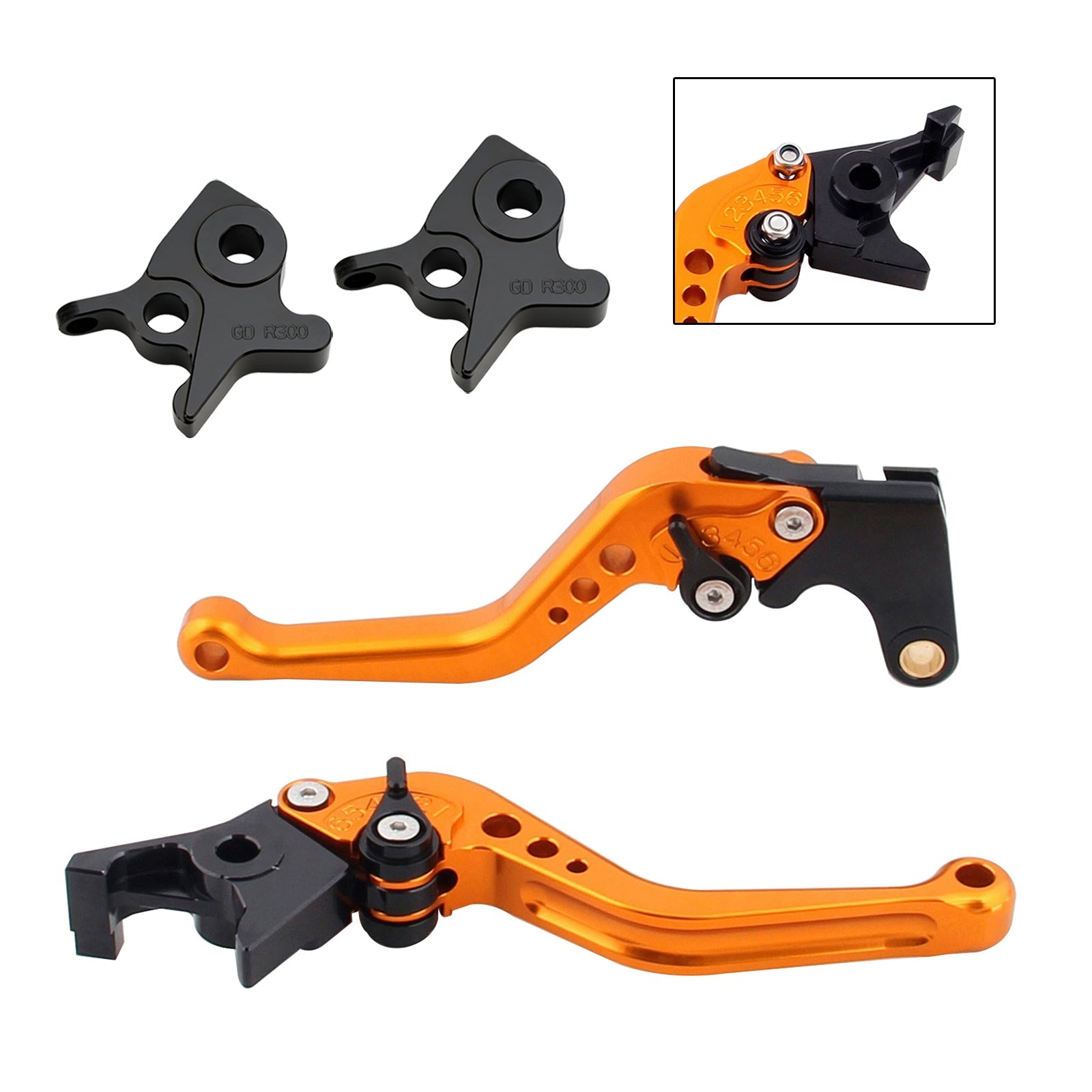 Palanca de freno y embrague corta para Kymco AK550 2017-2022