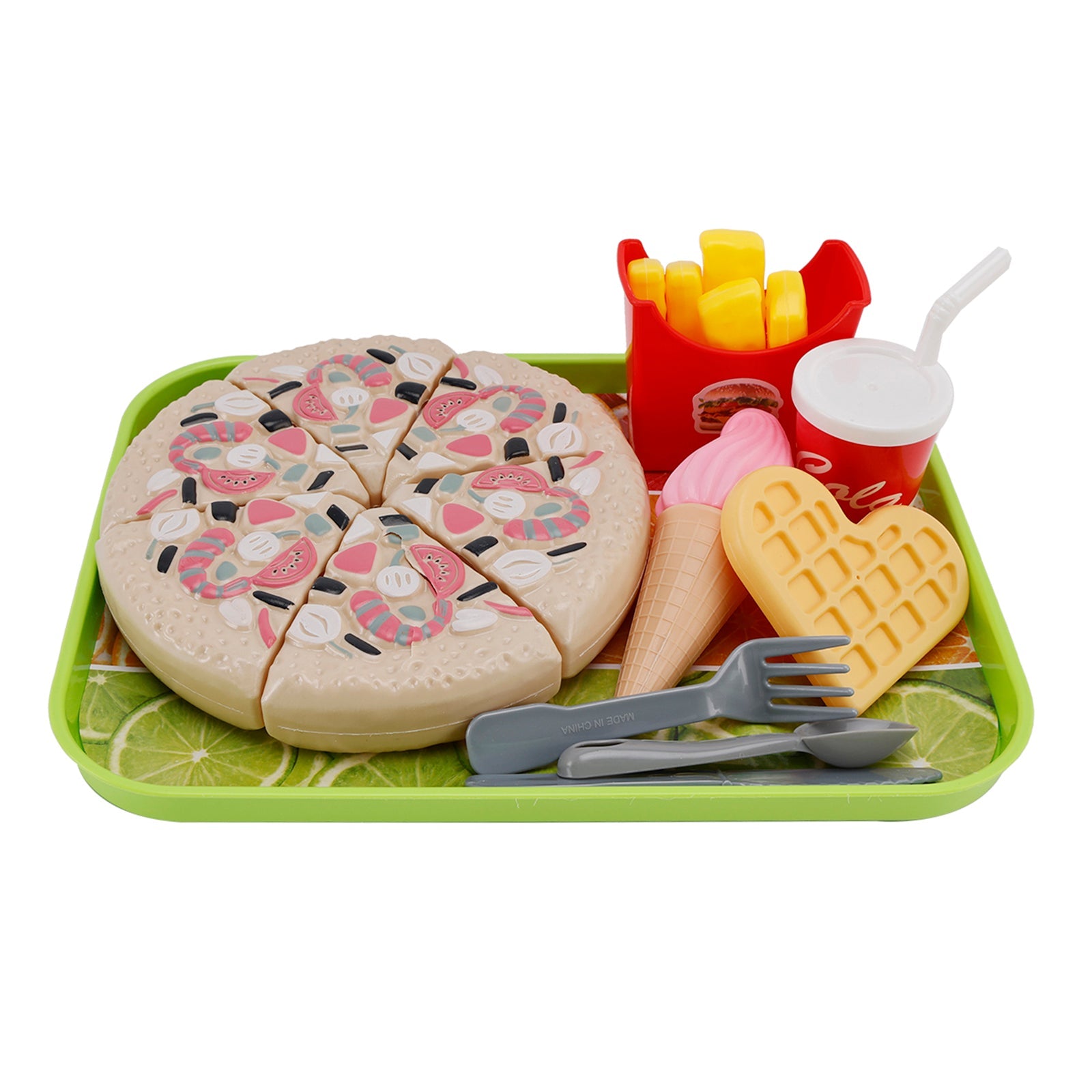 Giocattoli per giocare con pizza e gelato'imitazione Set da cucina Set di giocattoli per bambini Set di giocattoli per bambini