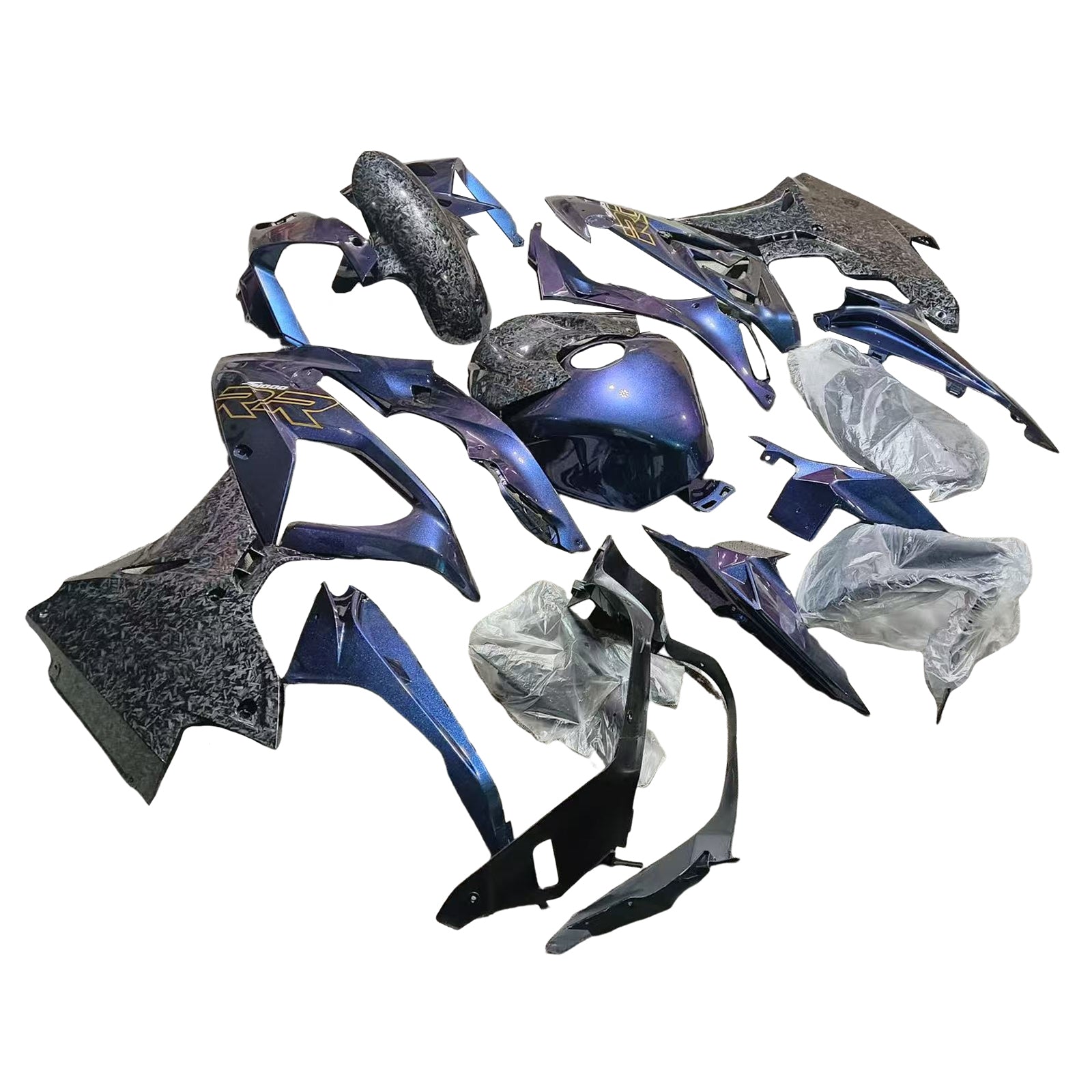 Kit de carenado de inyección, carrocería de plástico ABS apto para BMW S1000RR 2017-2018
