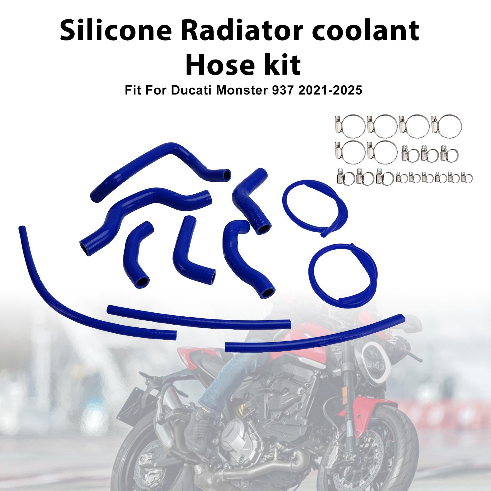 Durite de refroidissement en silicone pour radiateur Ducati Monster 937 (2021-2025)
