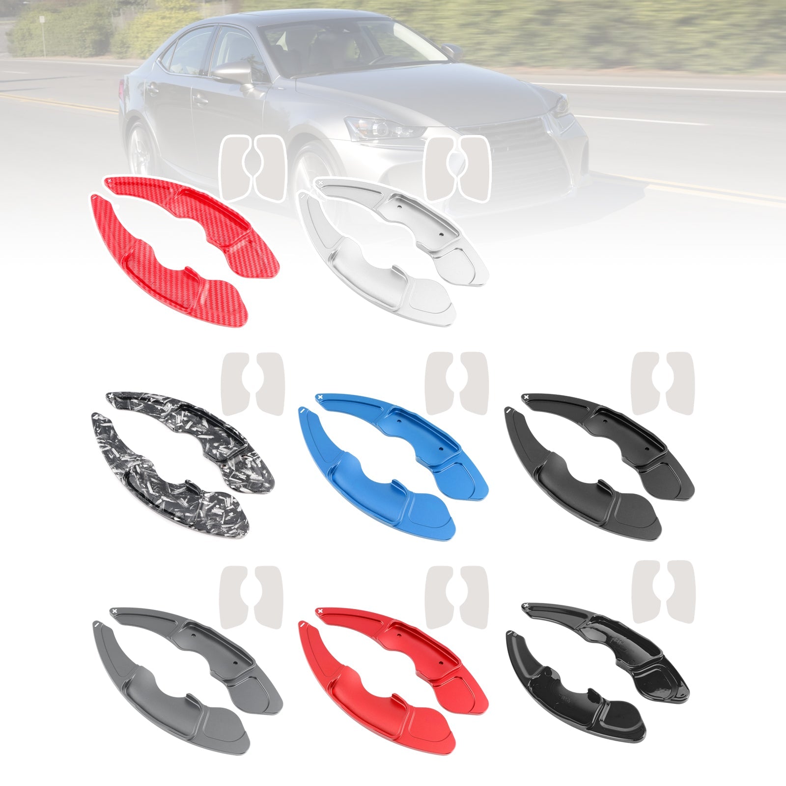 Extensions de palettes de changement de vitesse au volant pour Lexus IS RC RCF NX