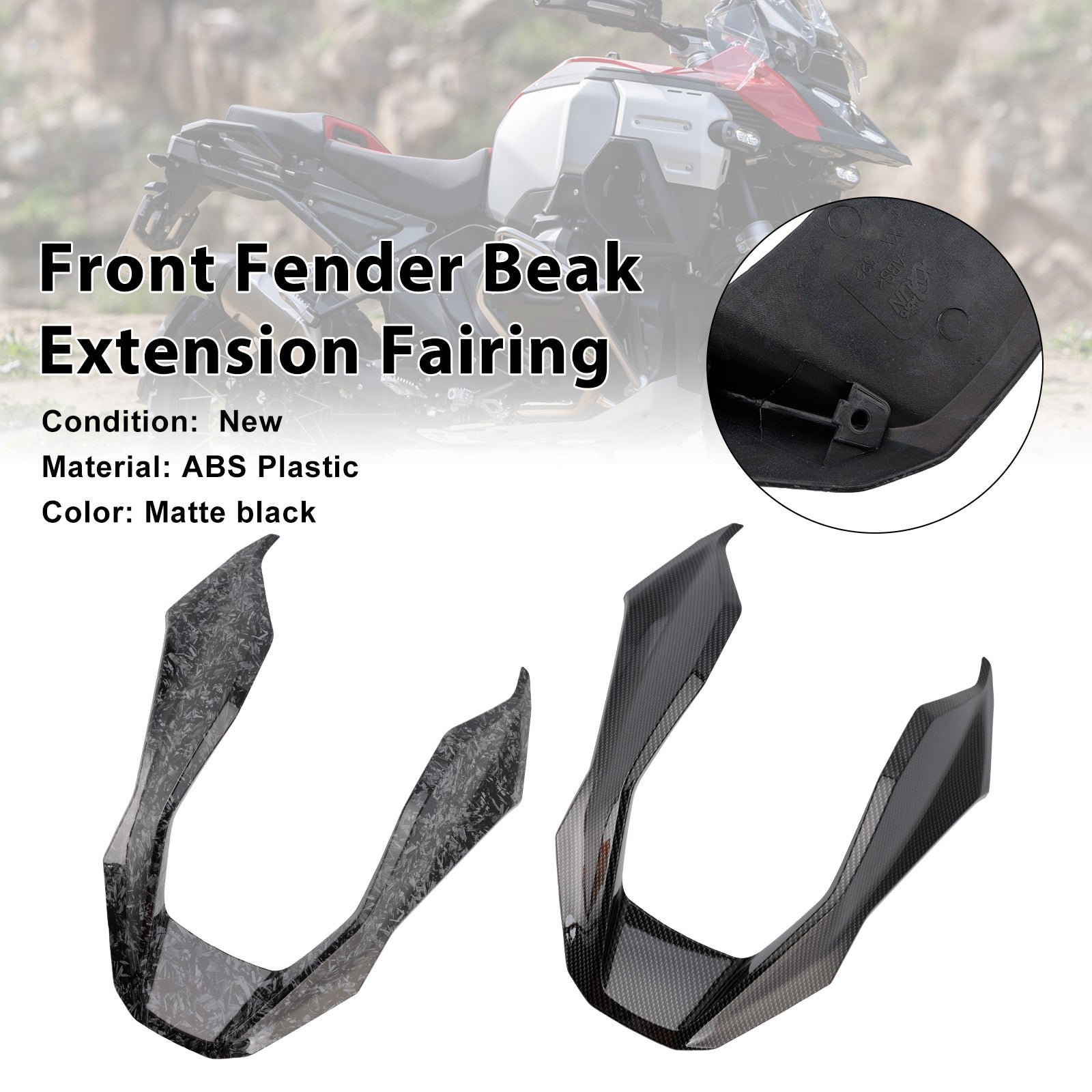 Extension de carénage de garde-boue avant pour BMW R1300GS 2024-2025