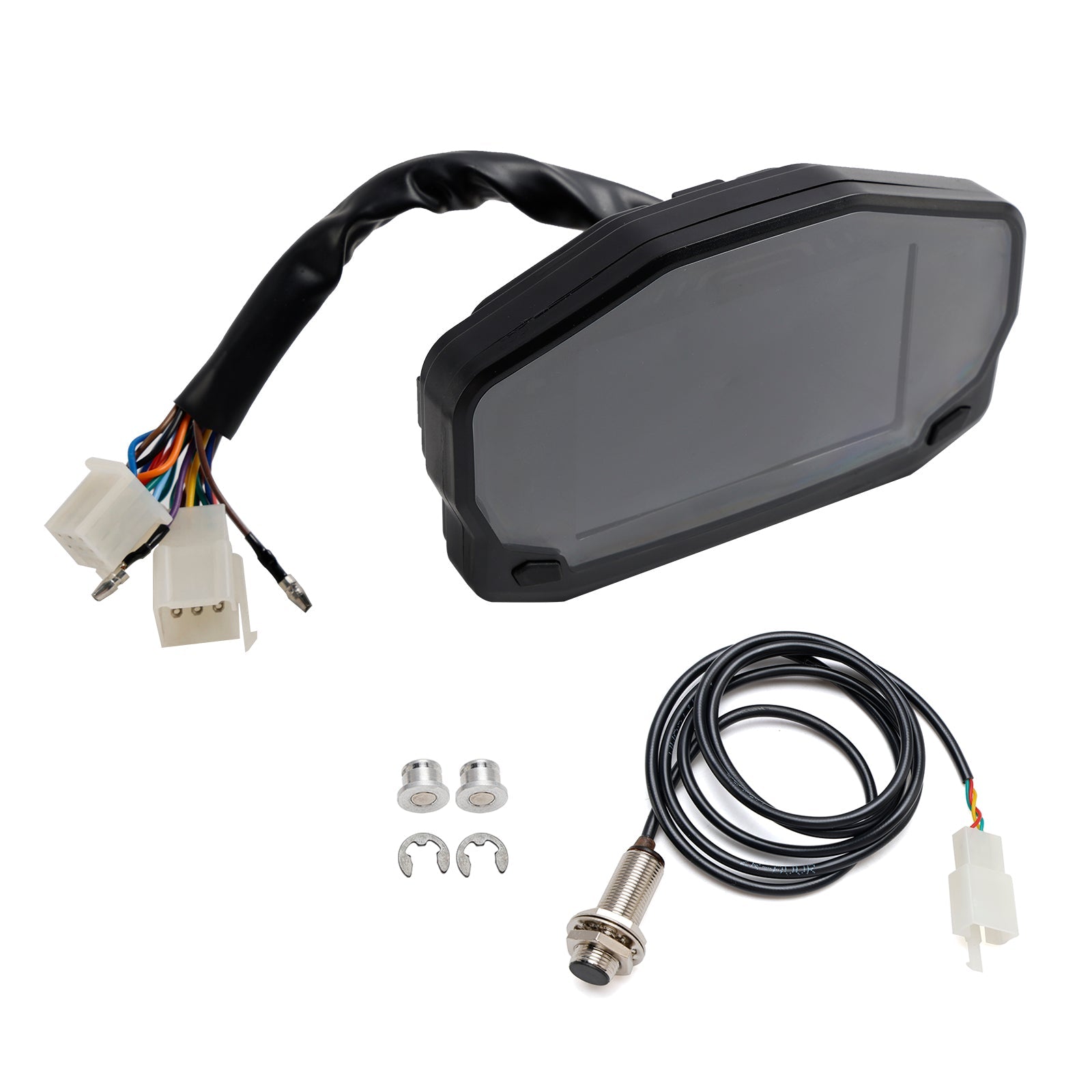 Digitale kilometerstand LCD -achtergrondverlichting, snelheidscounter, universeel voor motorfiets