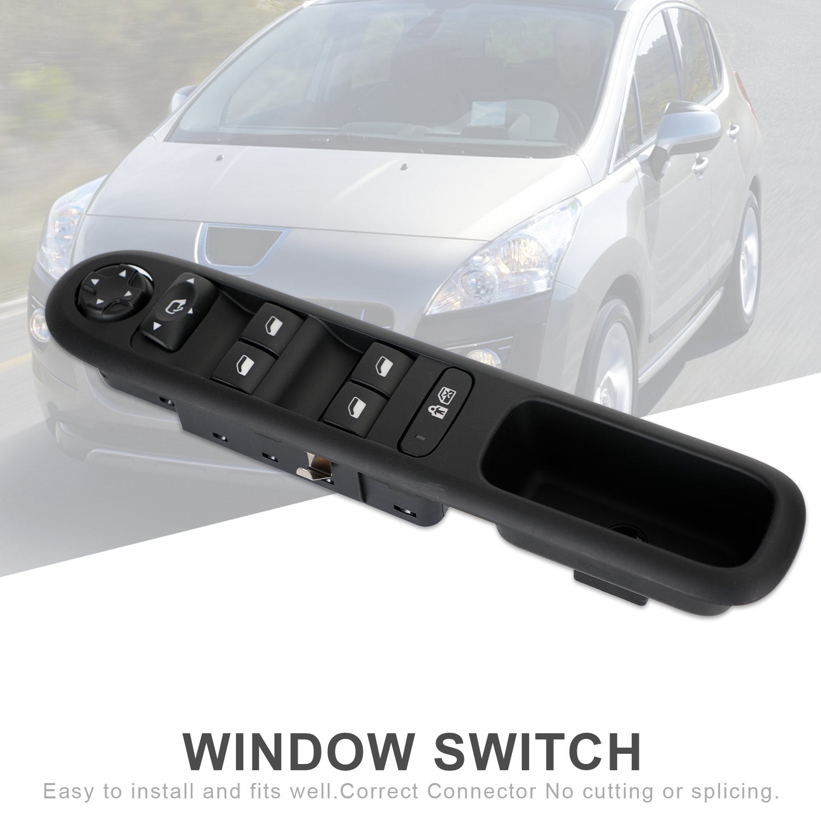 Interruttore principale per alzacristalli elettrici e specchietti 96650621ZD per Peugeot 3008 5008 2010-2016