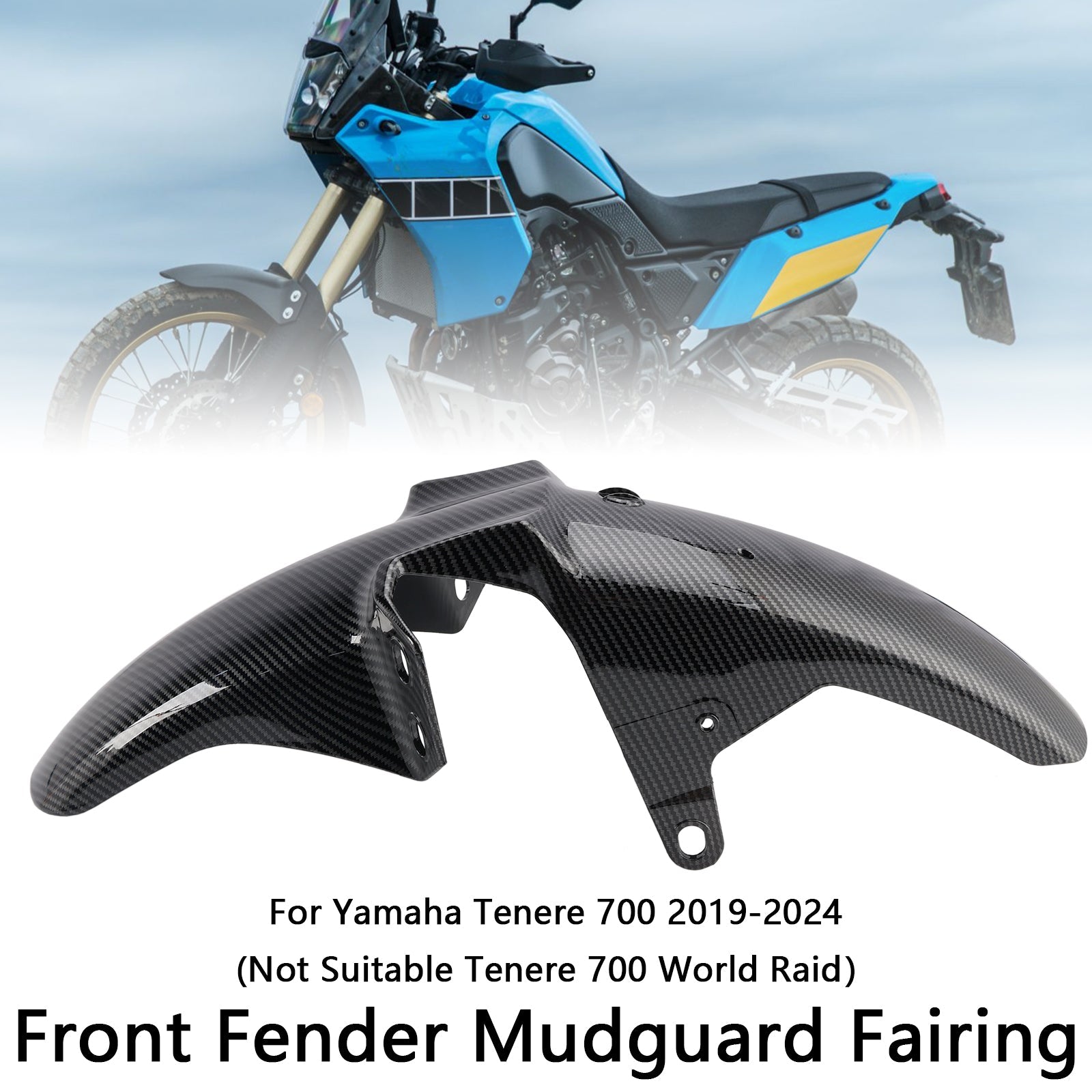 2019-2024 Yamaha Tenere 700 Carénage de garde-boue avant