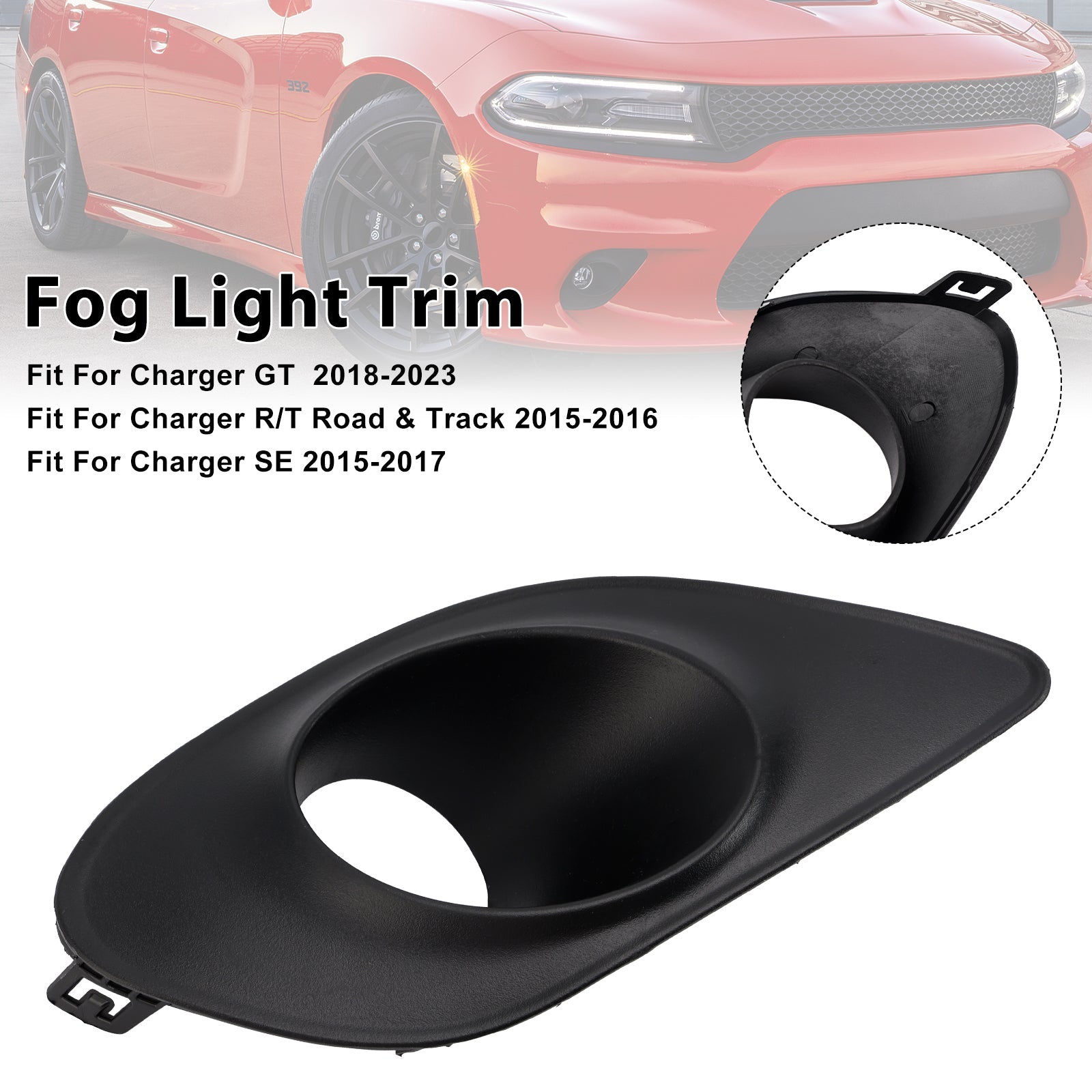 Lado derecho Fiery Fiery Gafas para Dodge Charger 2015-2022 68280428AA