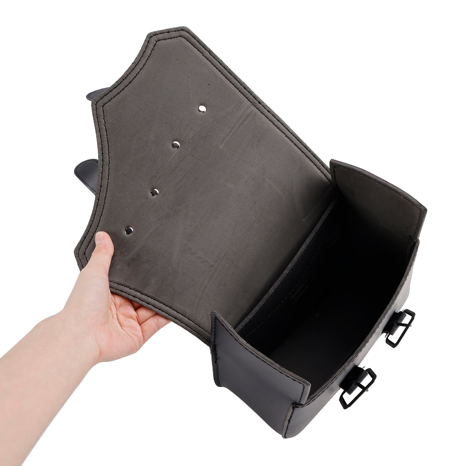 Črna stranska sedla vrečka 21 l za motocikel