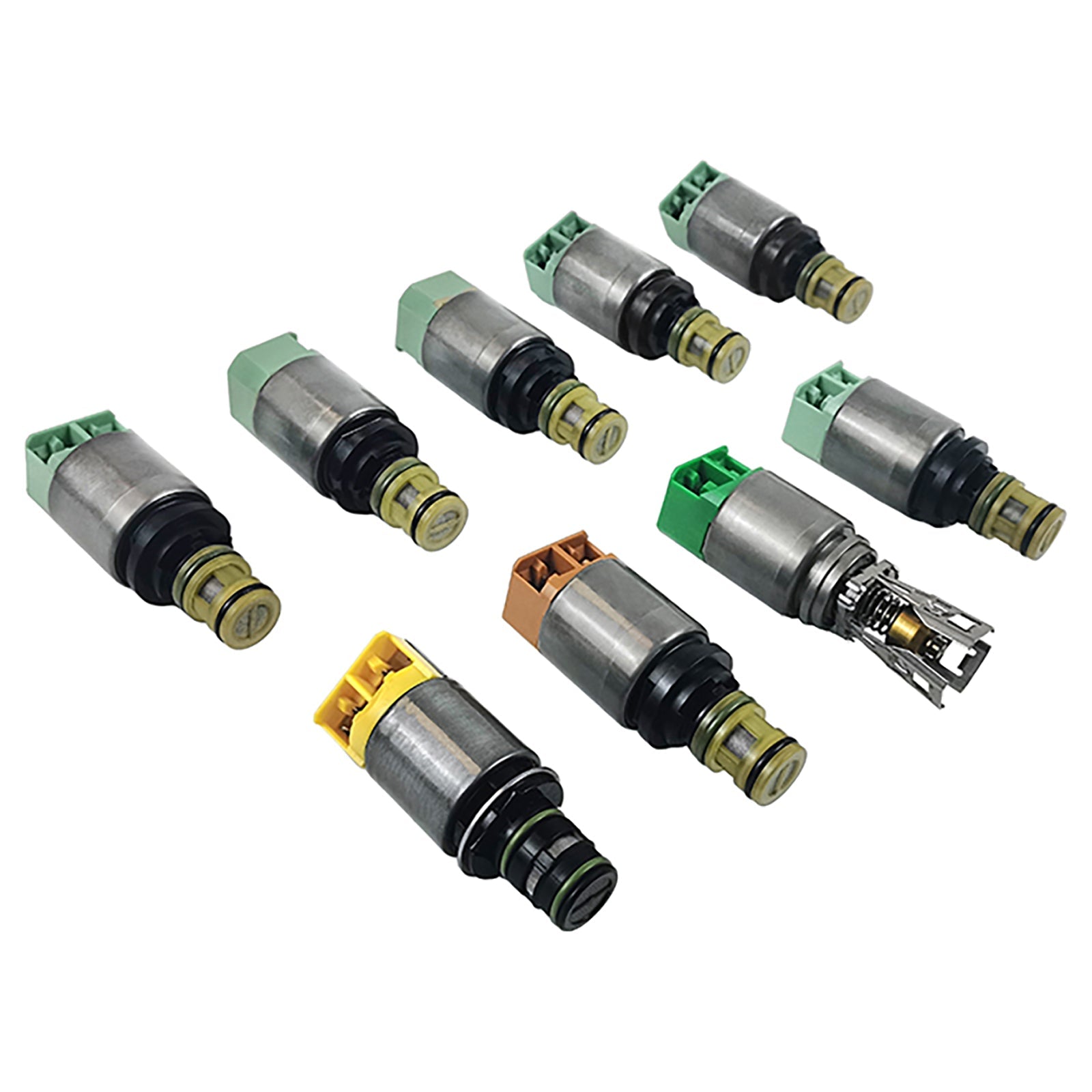 Kit de 9 solenoides de transmisión BMW de 8 velocidades (referencias 8HP51, GA8X51CZ, 8X51 y 8L51).