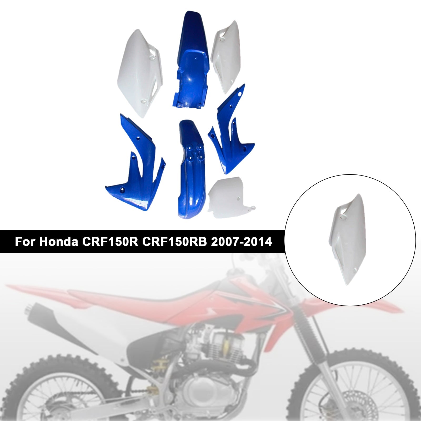 Kit de carrosserie en plastique pour Honda CRF150R/RB 2007-2014, carénage de garde-boue