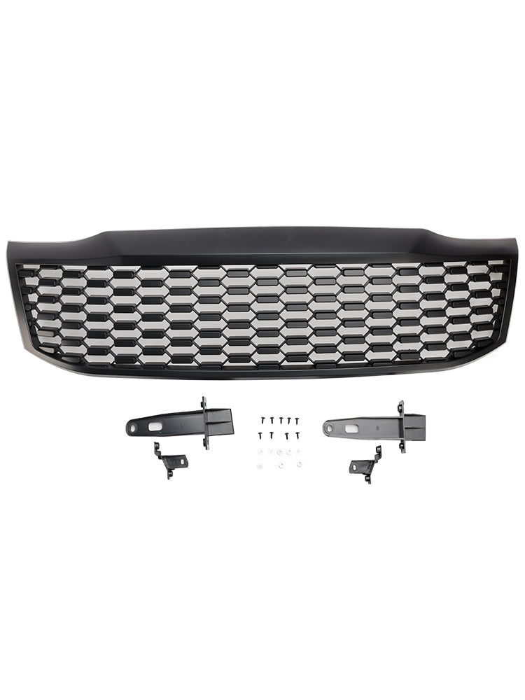 Grille de pare-chocs avant noire mate pour Toyota Hilux Vigo MK7 2012-2014