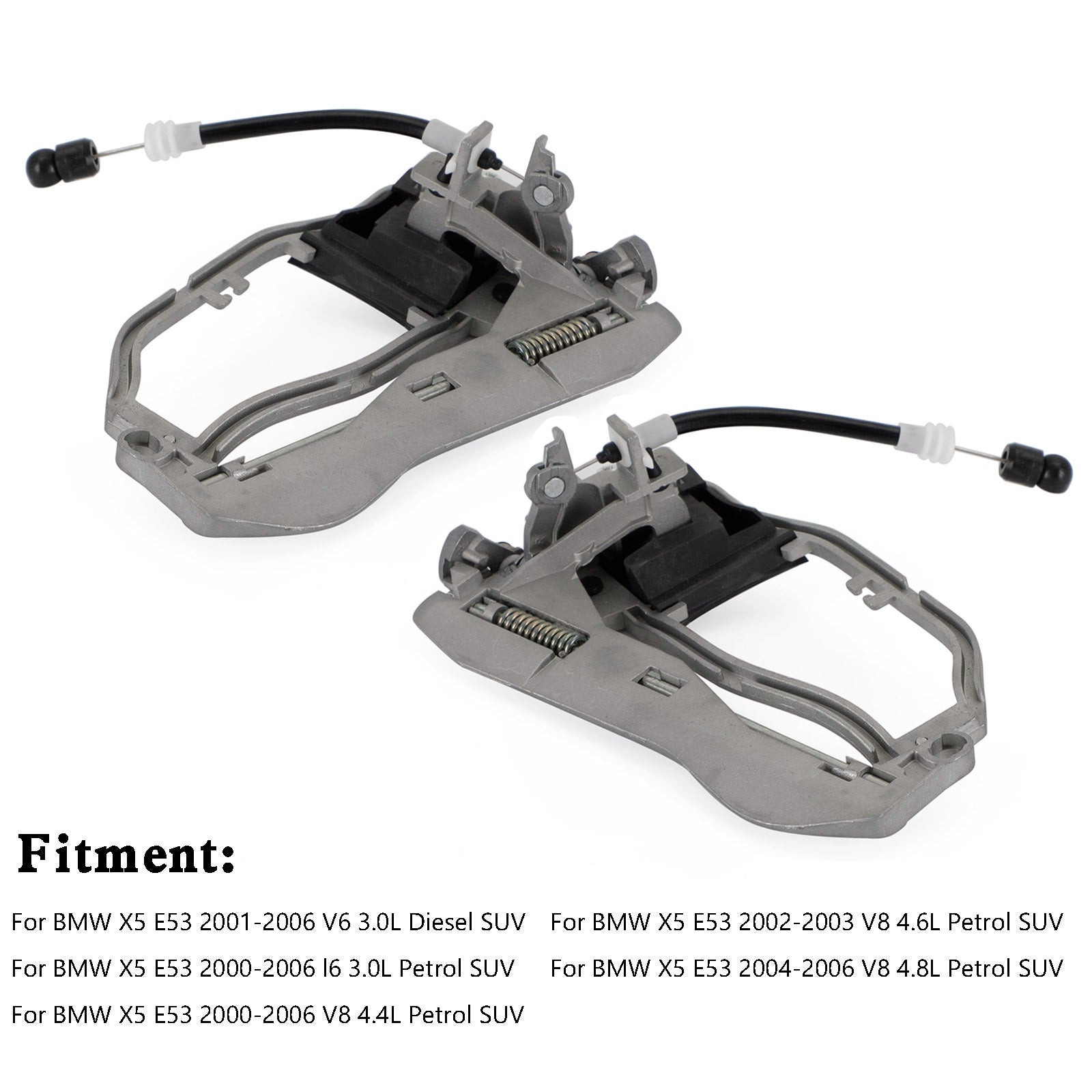Frontal Gauche Rroite Portes Poignée Transporteur Pour BMW X5 E53 00-06