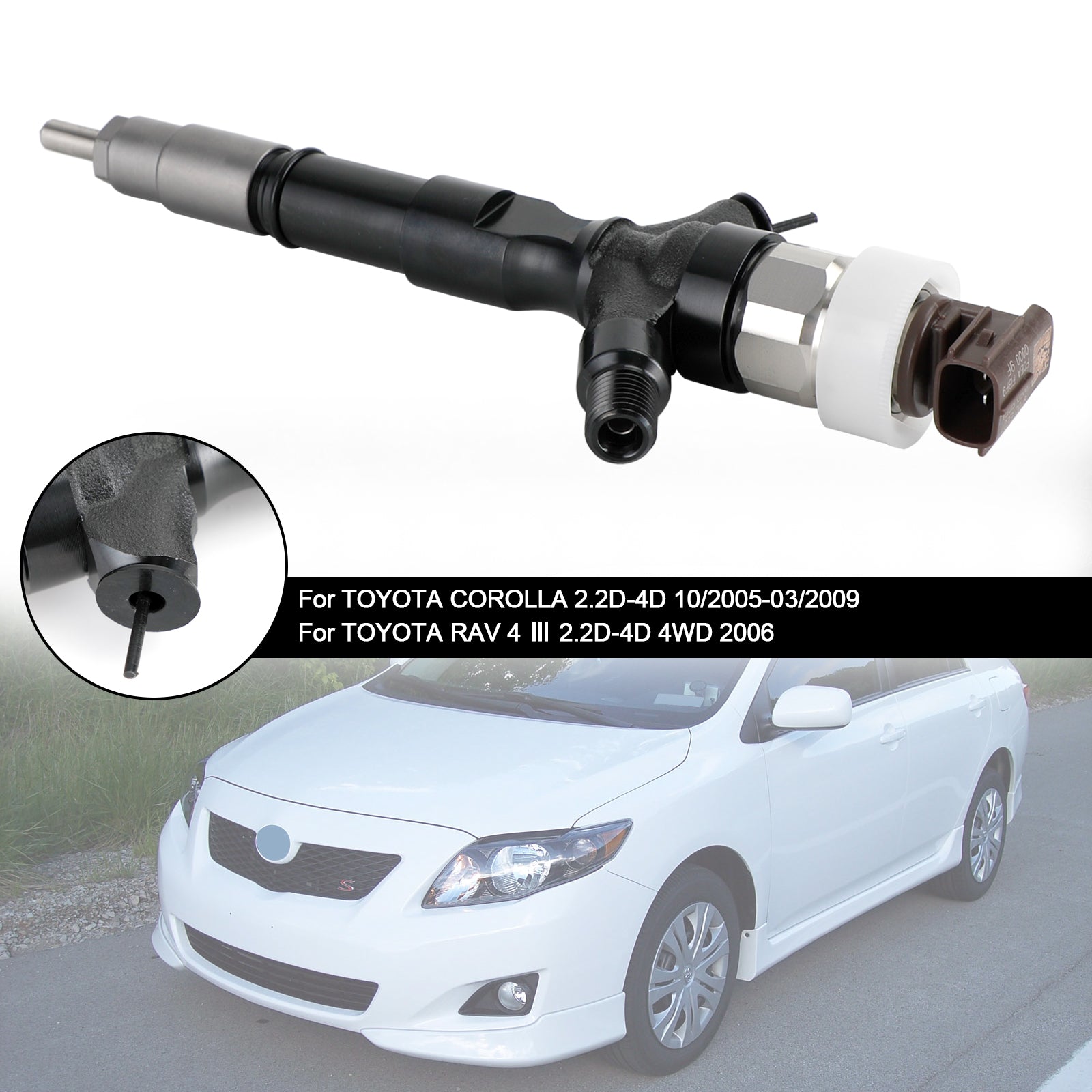 1PCS Fuel Injector 23670-0R020 Pour Toyota Corolla RAV4 095000-6040