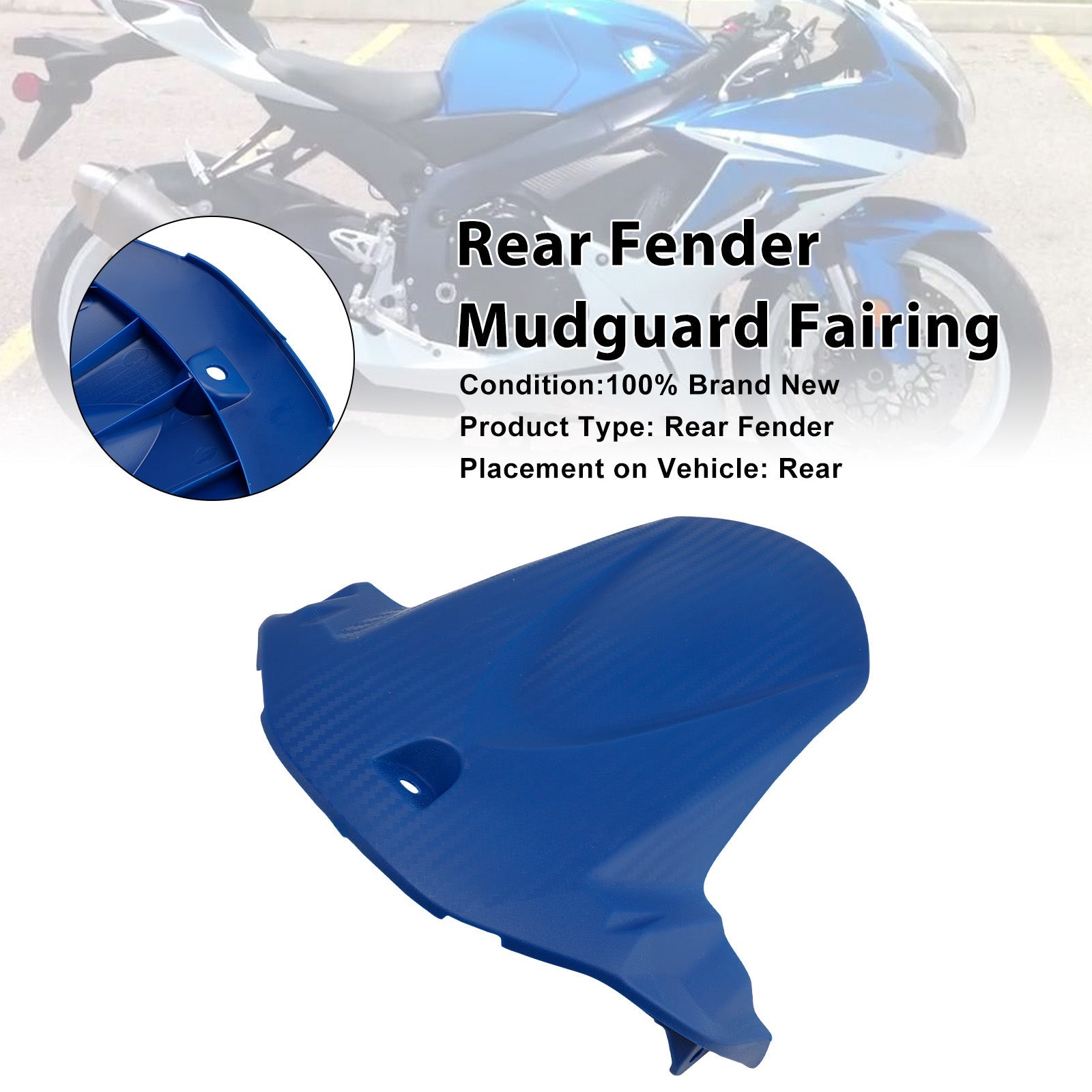 Garde-boue arrière pour Suzuki GSX-R750 (2011-2025)