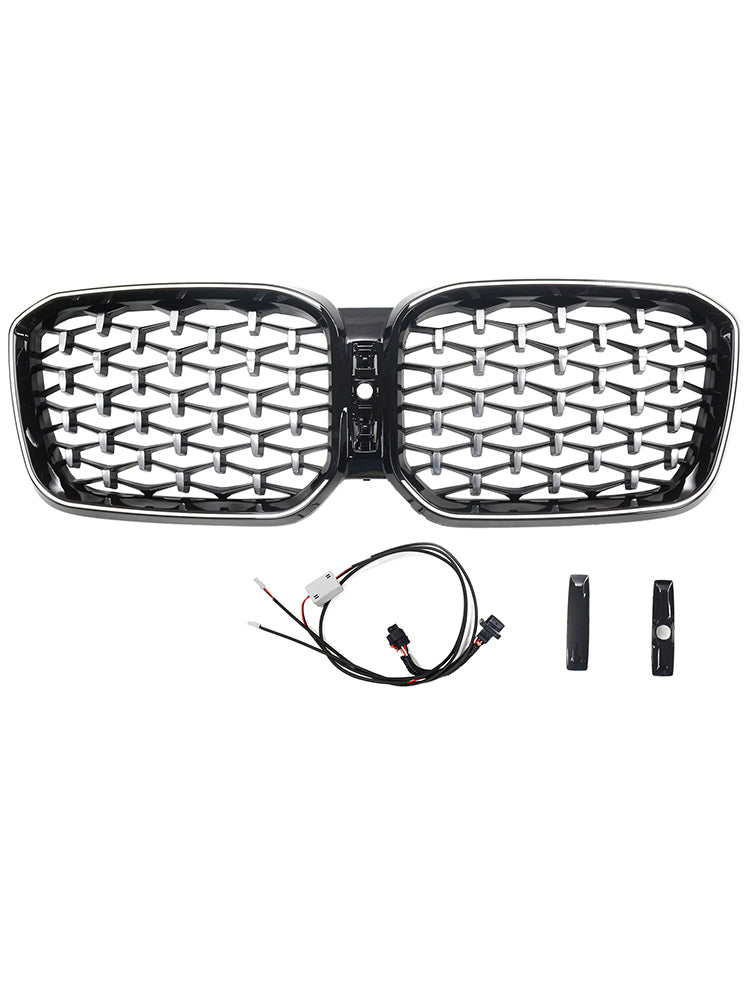 Grille de pare-chocs avant en diamant pour BMW X3 G01 X4 G02 2022-2025