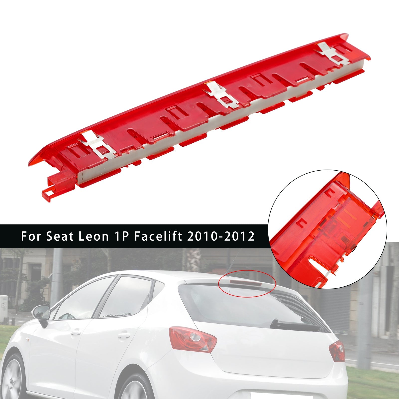 Feu stop arrière à LED de haut niveau pour Seat Leon 1P Facelift 2010-2012 6J0945097A