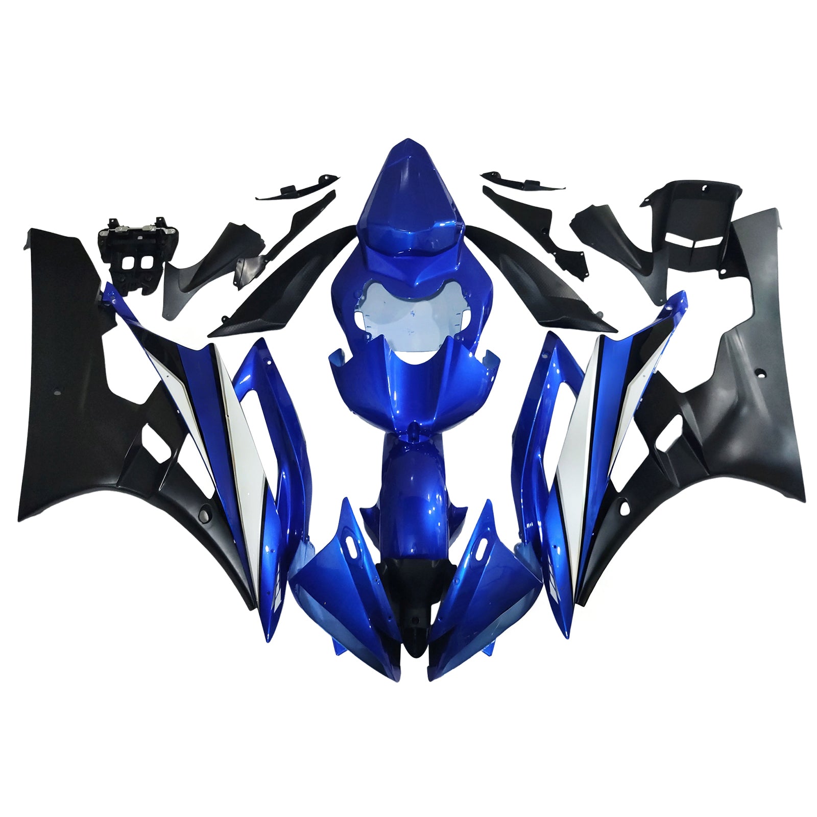 Kit de carénage à injection en plastique ABS pour Yamaha YZF 600 R6 2006-2007