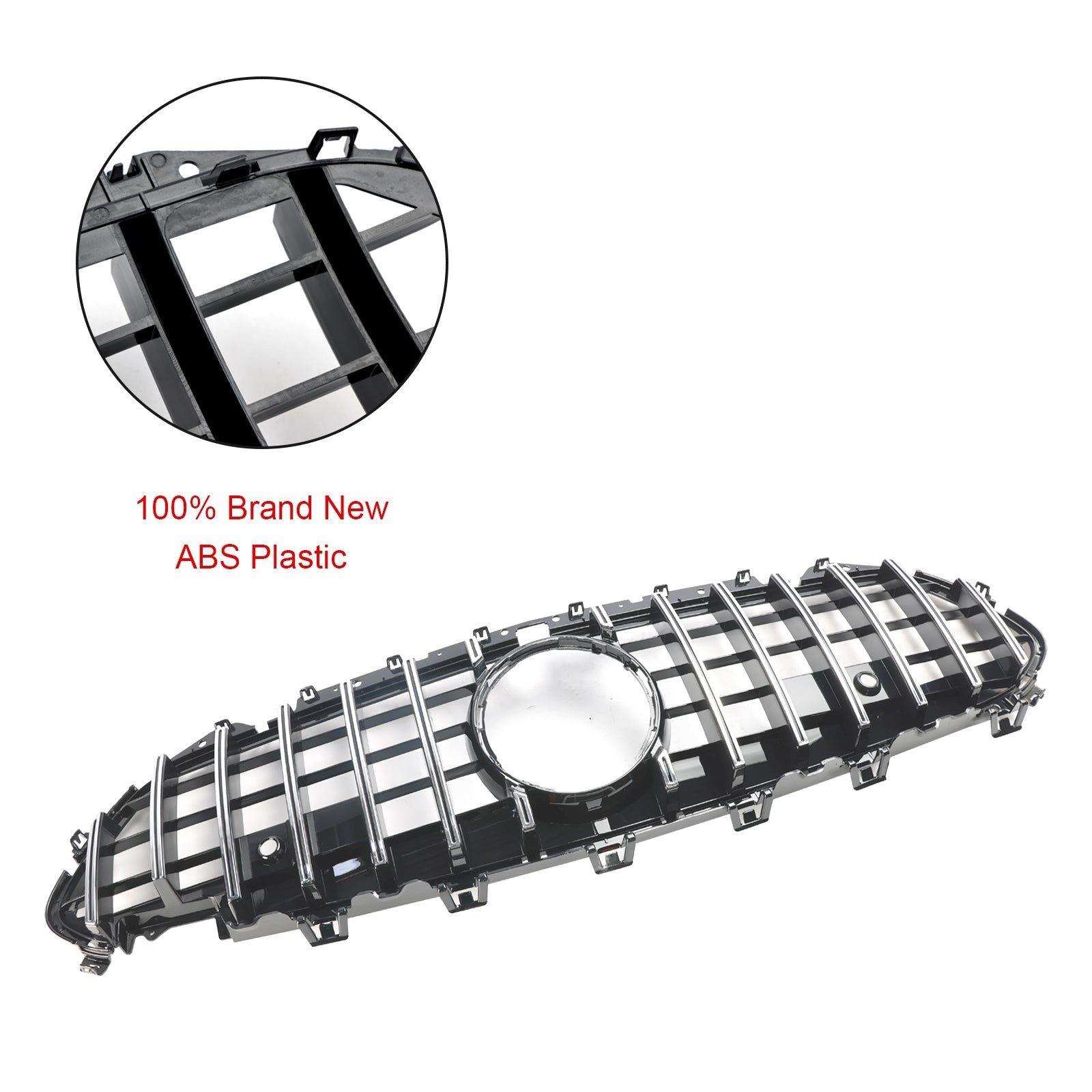 Grille de pare-chocs avant chromée pour Mercedes CLS C257 W257 Coupé 2018-2024