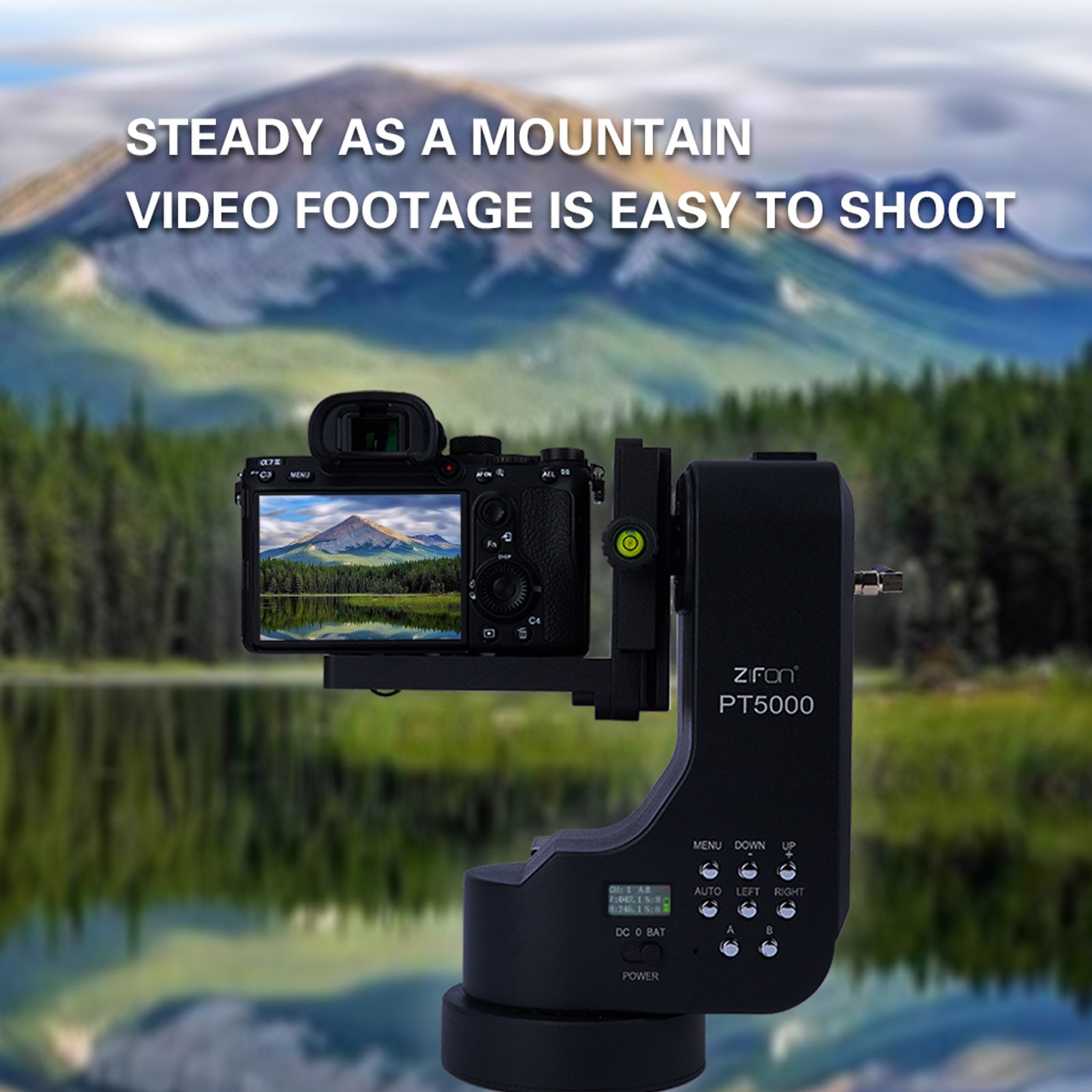 PT-5000 Platforma za kamero Electric Cloud Platform Double Ax Micro SLR Telefon