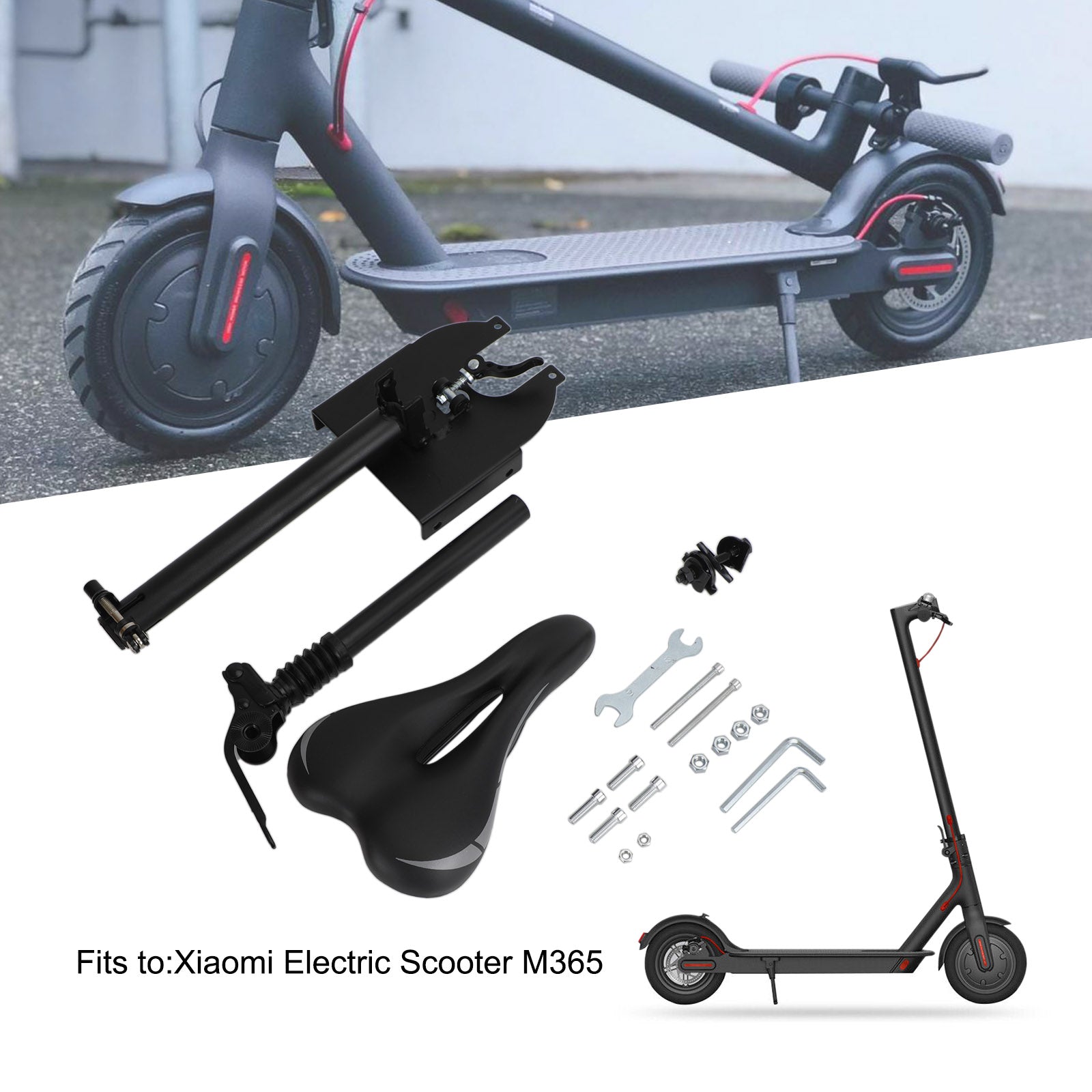 Selle Pliante Réglable pour Trottinette Électrique Xiaomi M365