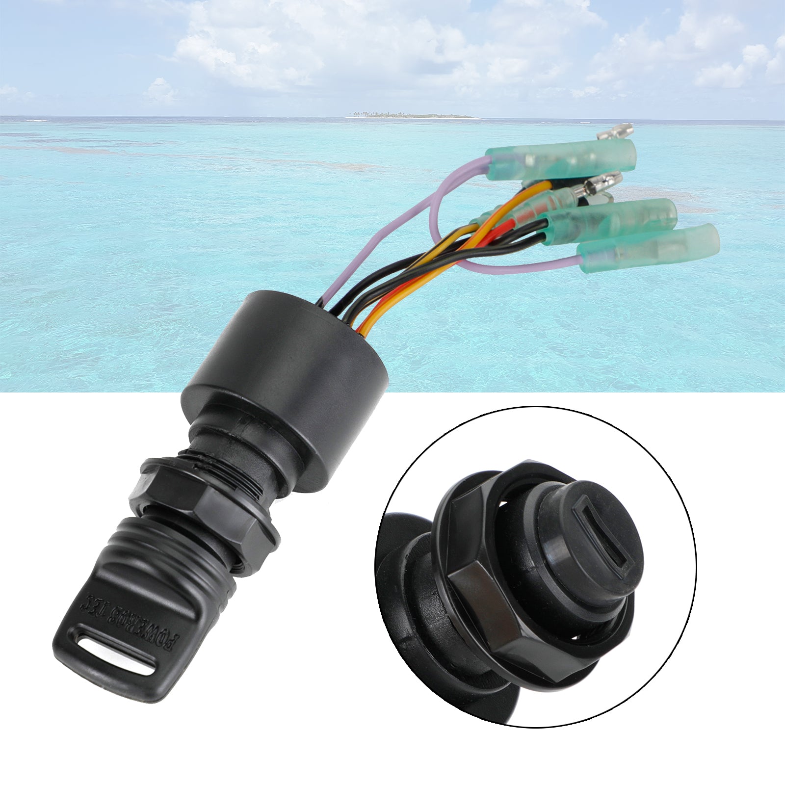 Interrupteur à clé Assy Ignition pour Mercury Outboard 15HP 87-17009A5