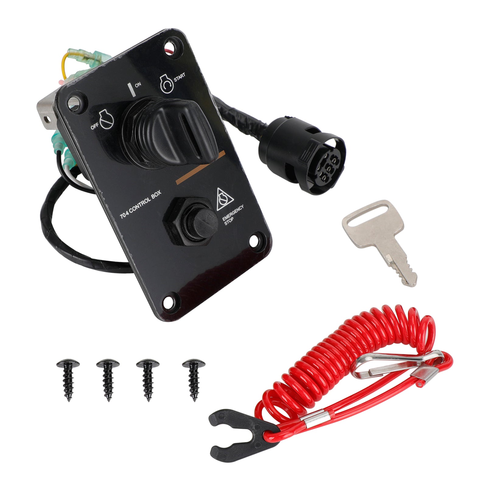 Hors-bord unique Moteur Interrupteur à Clé Panneau pour Yamaha 704-82570-08-00