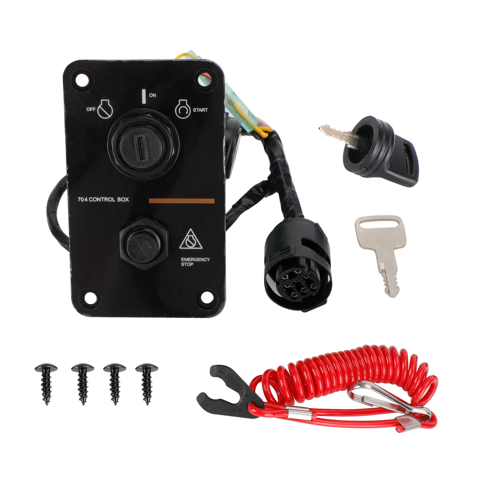 Hors-bord unique Moteur Interrupteur à Clé Panneau pour Yamaha 704-82570-08-00