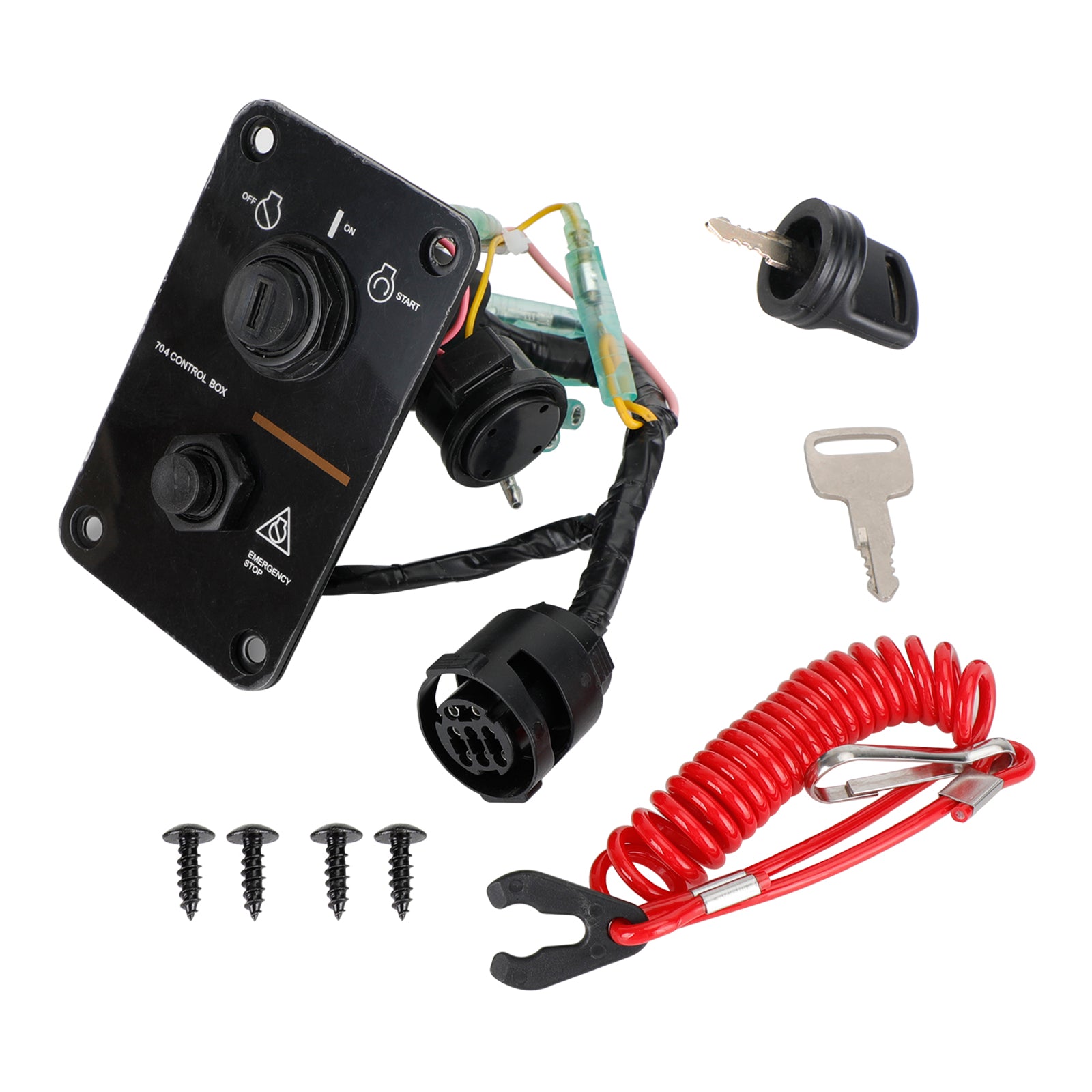 Hors-bord unique Moteur Interrupteur à Clé Panneau pour Yamaha 704-82570-08-00