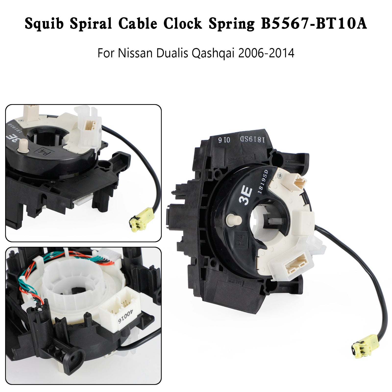 Cavo a spirale Molla orologio per Nissan Dualis Qashqai B5567-BT10A 25560-JD1 B5567-JD01A4A 2006-2014