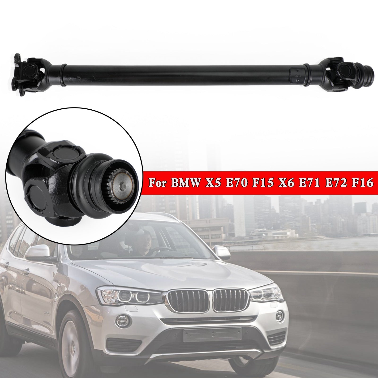 BMW X5 E70 F15 X6 E71 E72 F16 Eje de transmisión delantero 26208605866 710 mm