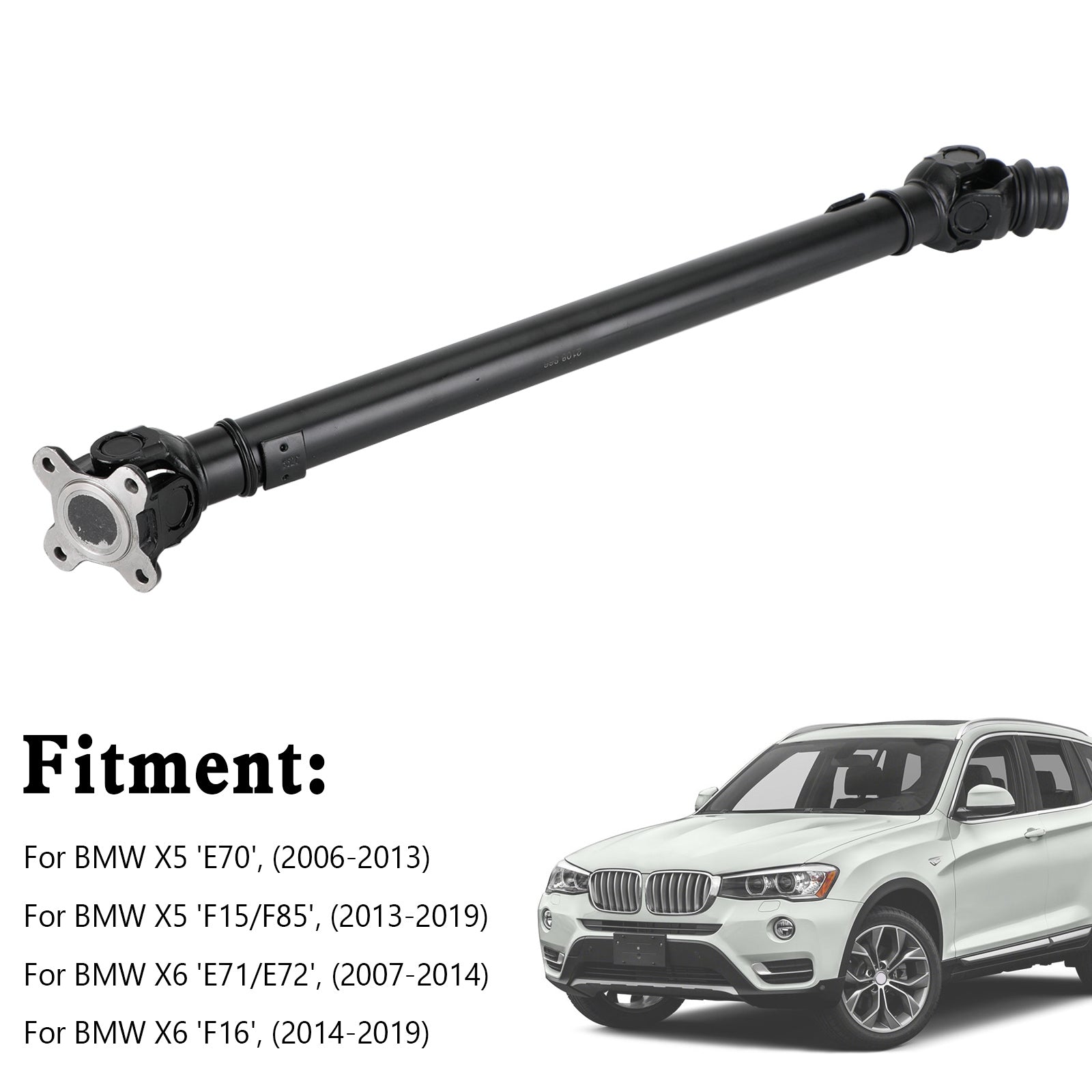 BMW X5 E70 F15 X6 E71 E72 F16 Eje de transmisión delantero 26208605866 710 mm