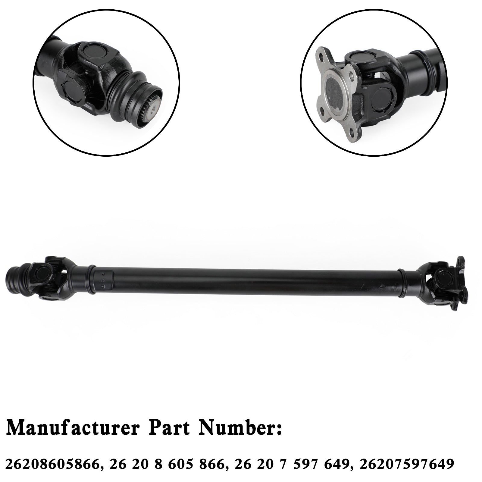BMW X5 E70 F15 X6 E71 E72 F16 Eje de transmisión delantero 26208605866 710 mm