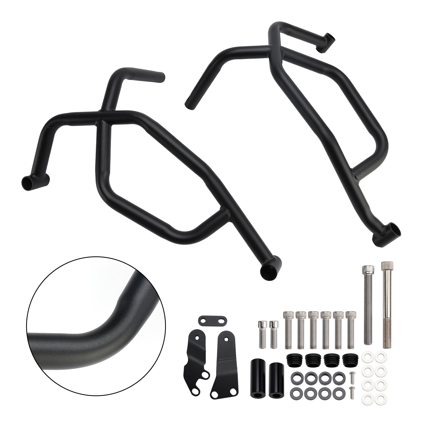 Barre de protection inférieure pour moteur Yamaha Tracer 7 (2021-2025), cadre en acier, noir