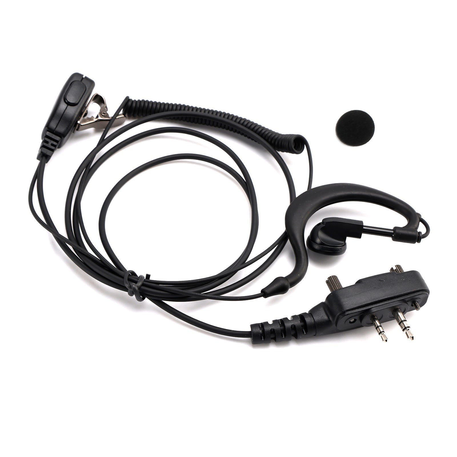 Casque d'écouteurs intra-auriculaires incurvés ICOM F1000-011 pour ICOM A16 IC-F3230 F4230D F1100 F2100D