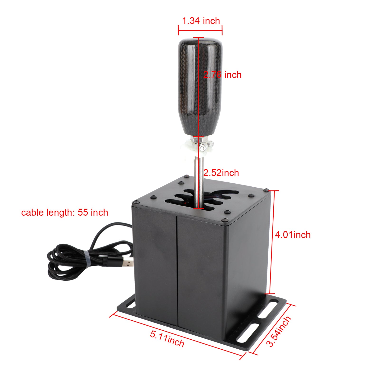 6+R USB Simulator Shifter H Gear shifter pour Logitech G29 G920 Volant PC Noir
